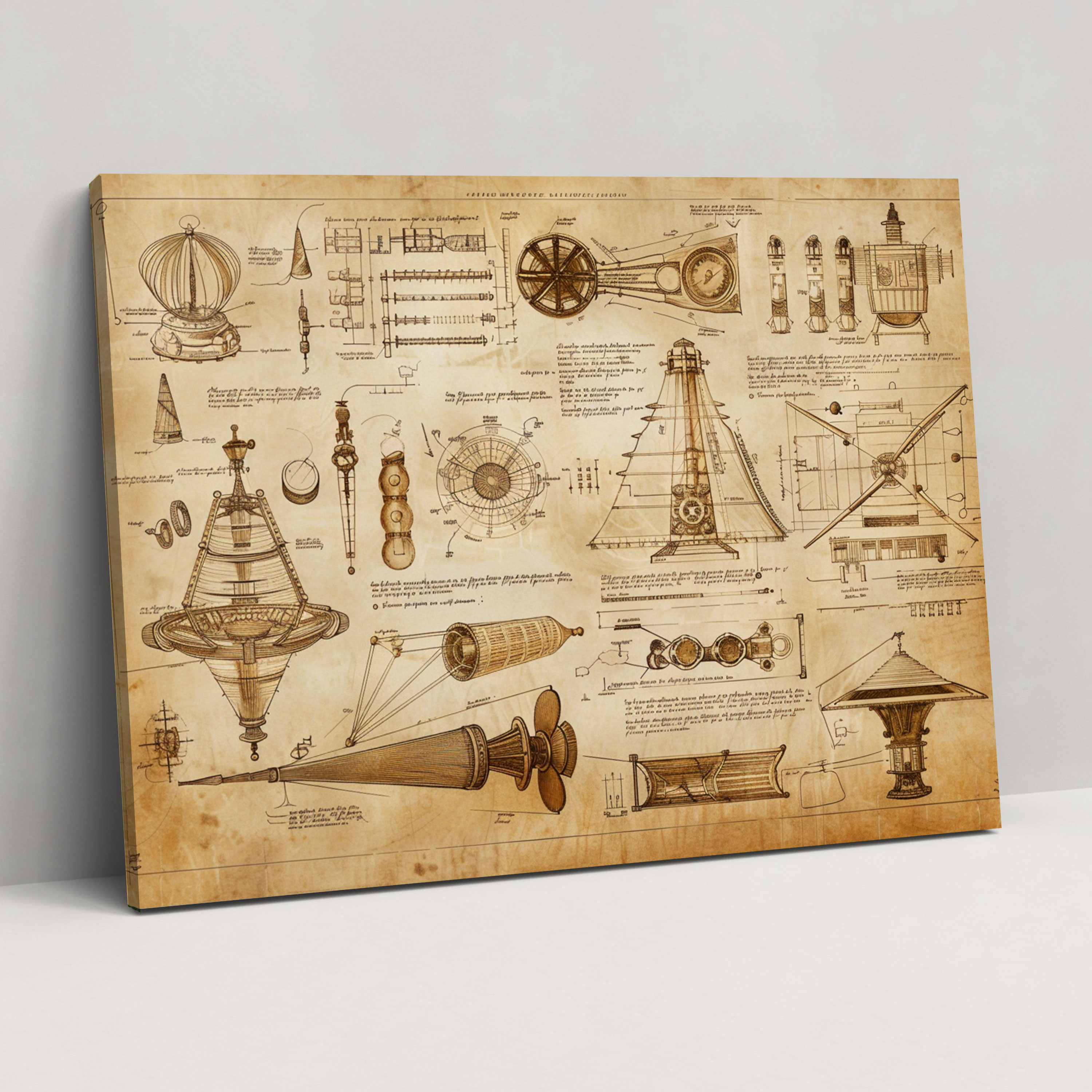 Leonardo Da Vinci Wall Art - Leonardo Da Vinci, Canvas Print, Canvas, Leonardo Da Vinci