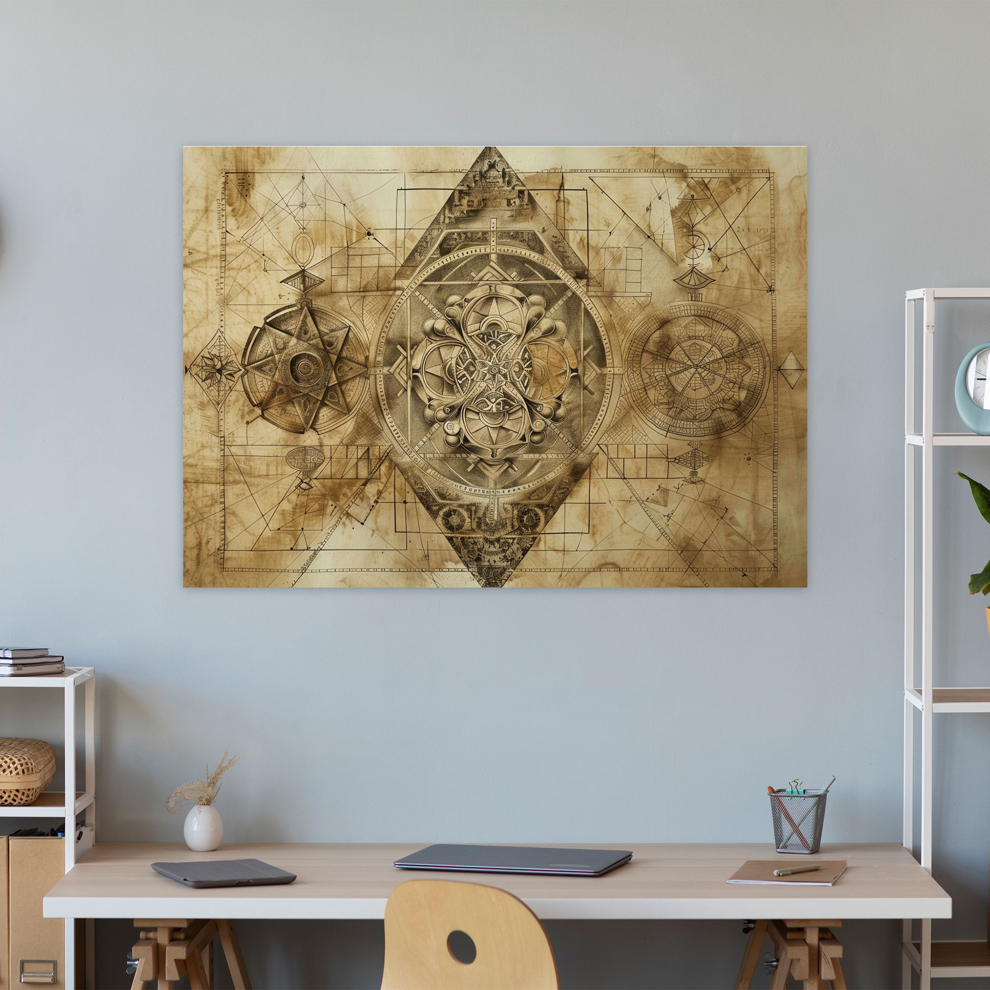 Leonardo Da Vinci Kanvas Tablo - Ev Dekorasyonu Duvar Dekorasyonu