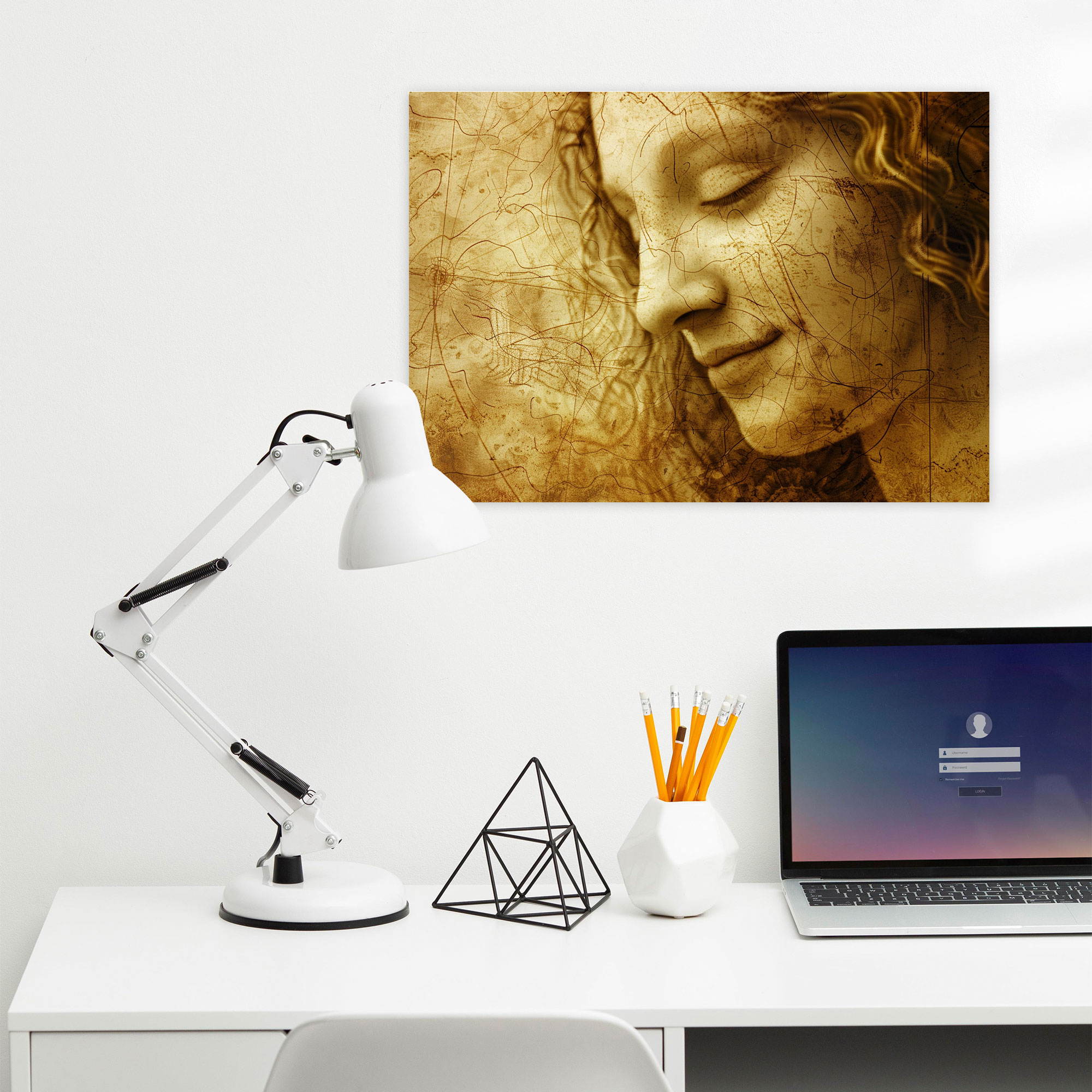 Leonardo Da Vinci Wall Decoration - Enigmatic Smile Canvas Print - Leonardo Da Vinci, Canvas Wall Art, Leonardo Da Vinci, Canvas Print