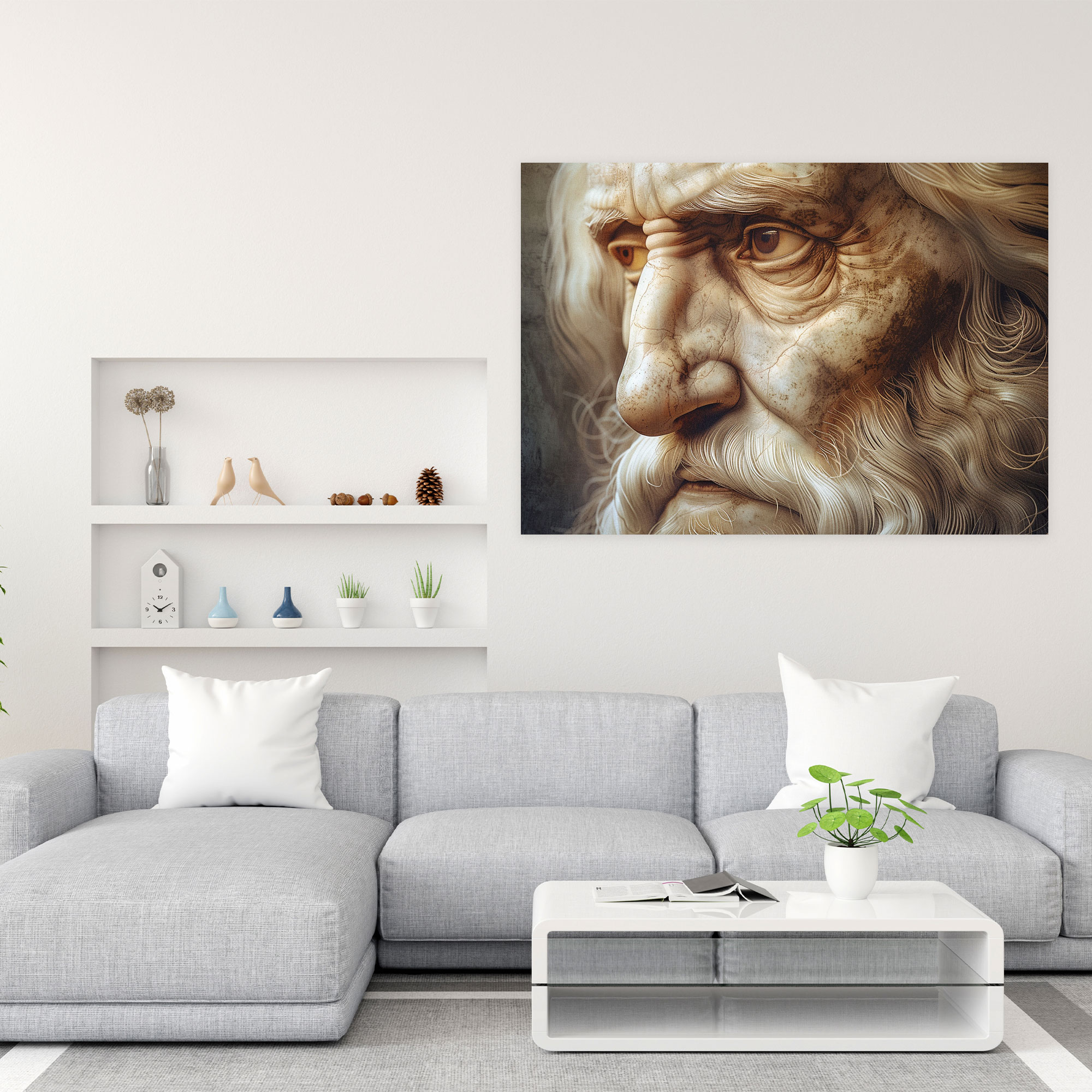 Leonardo Da Vinci Wall Art - Historical Portraits Canvas Print - Leonardo Da Vinci, Home Decoration, Canvas, Canvas Print