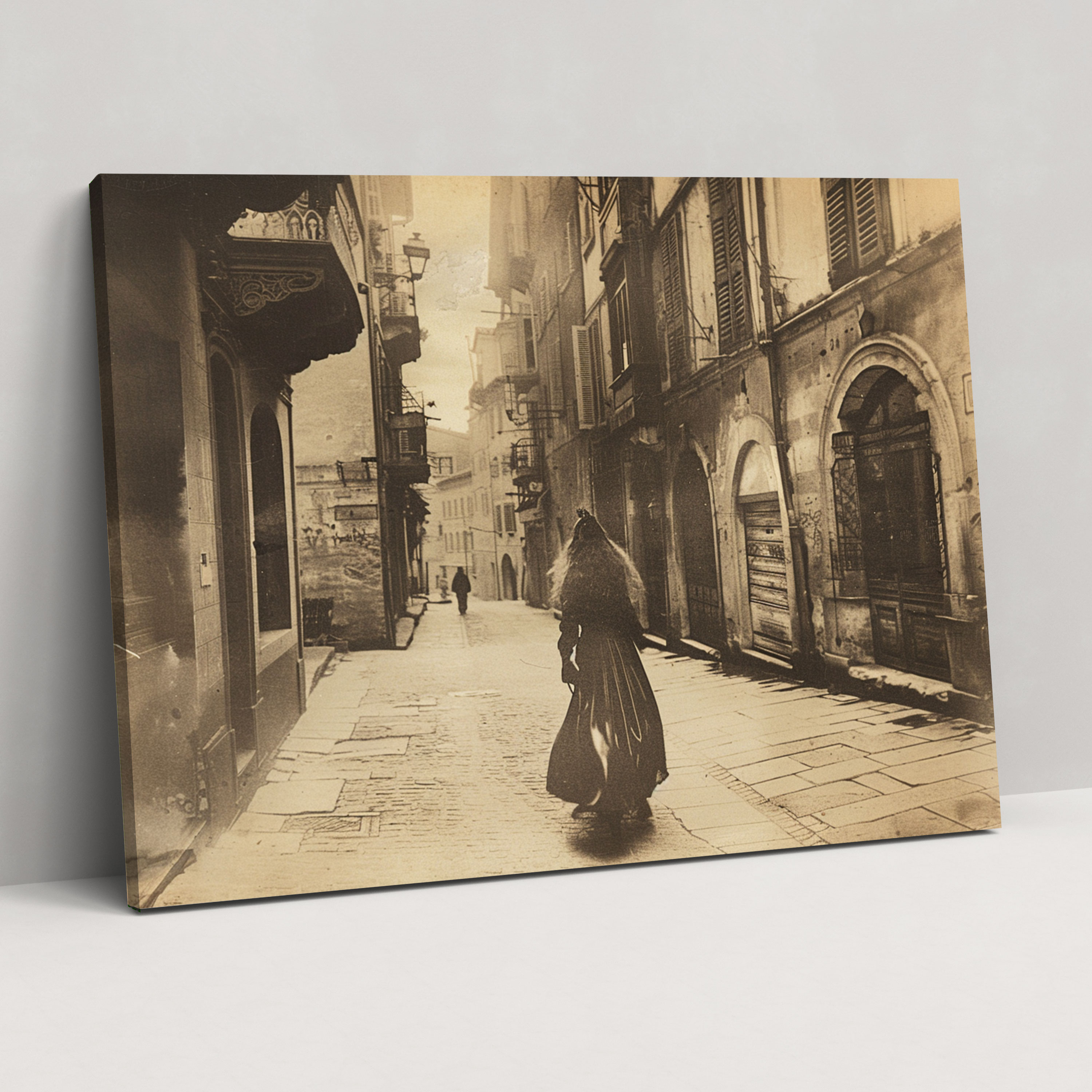 Leonardo Da Vinci Vintage Sepia Canvas Print - Leonardo Da Vinci, Canvas Print, Wall Decoration, Home Decoration