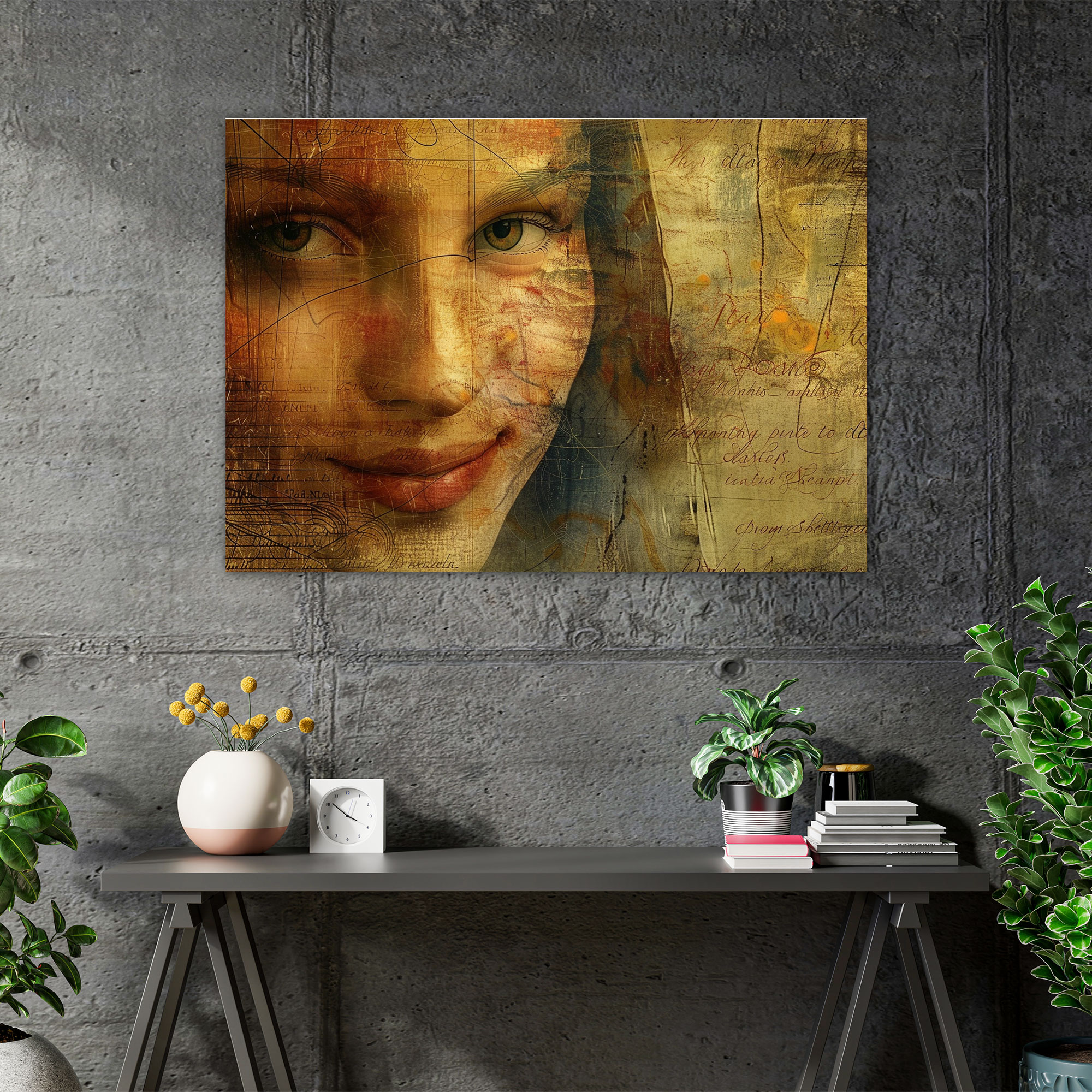 Leonardo Da Vinci Enigmatic Smile Wall Art - Leonardo Da Vinci, Canvas Wall Art, Wall Art, Leonardo Da Vinci