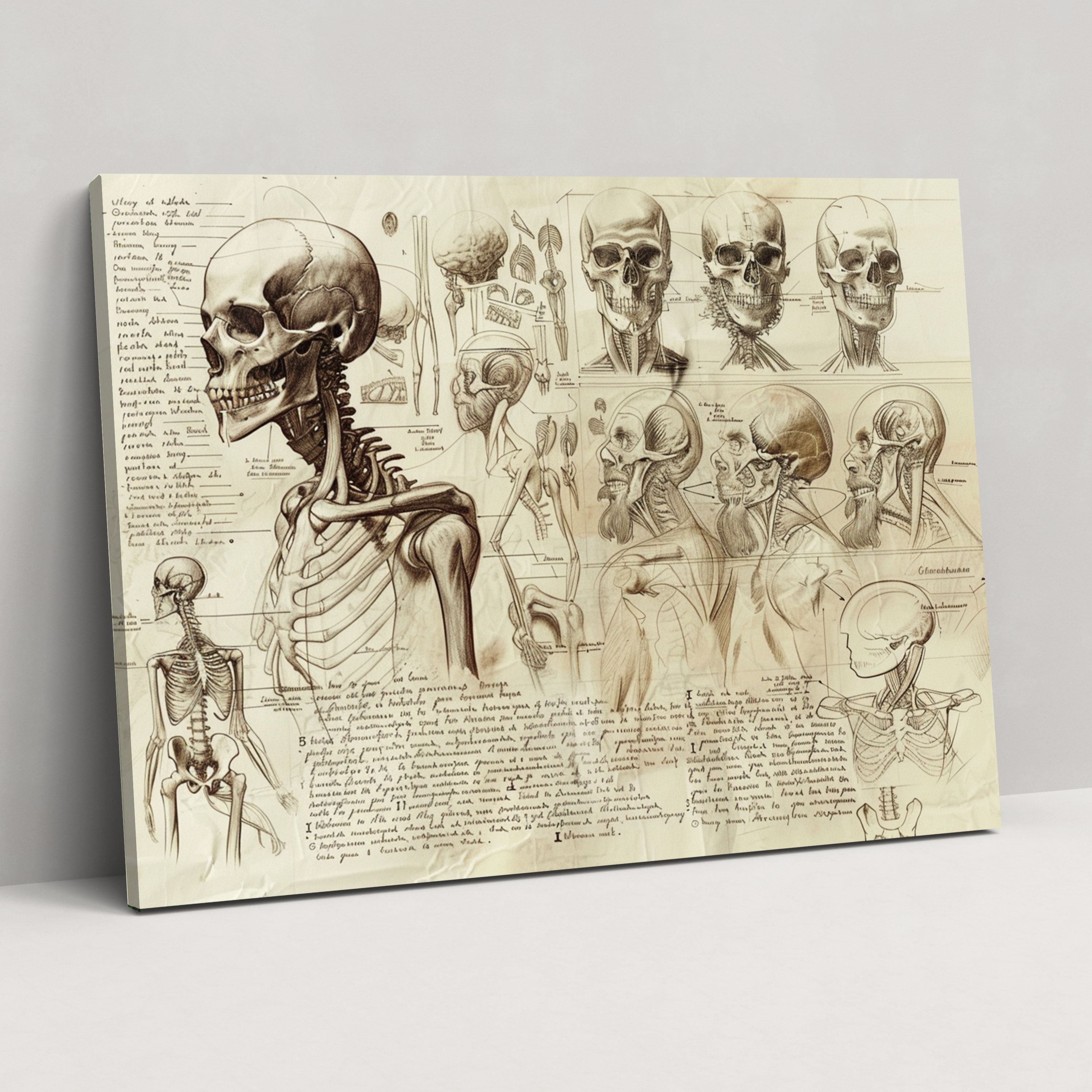 Leonardo Da Vinci Anatomik Duvar Sanatı - Duvar Dekorasyonu Ev Dekorasyonu Kanvas Tablo Sanatı
