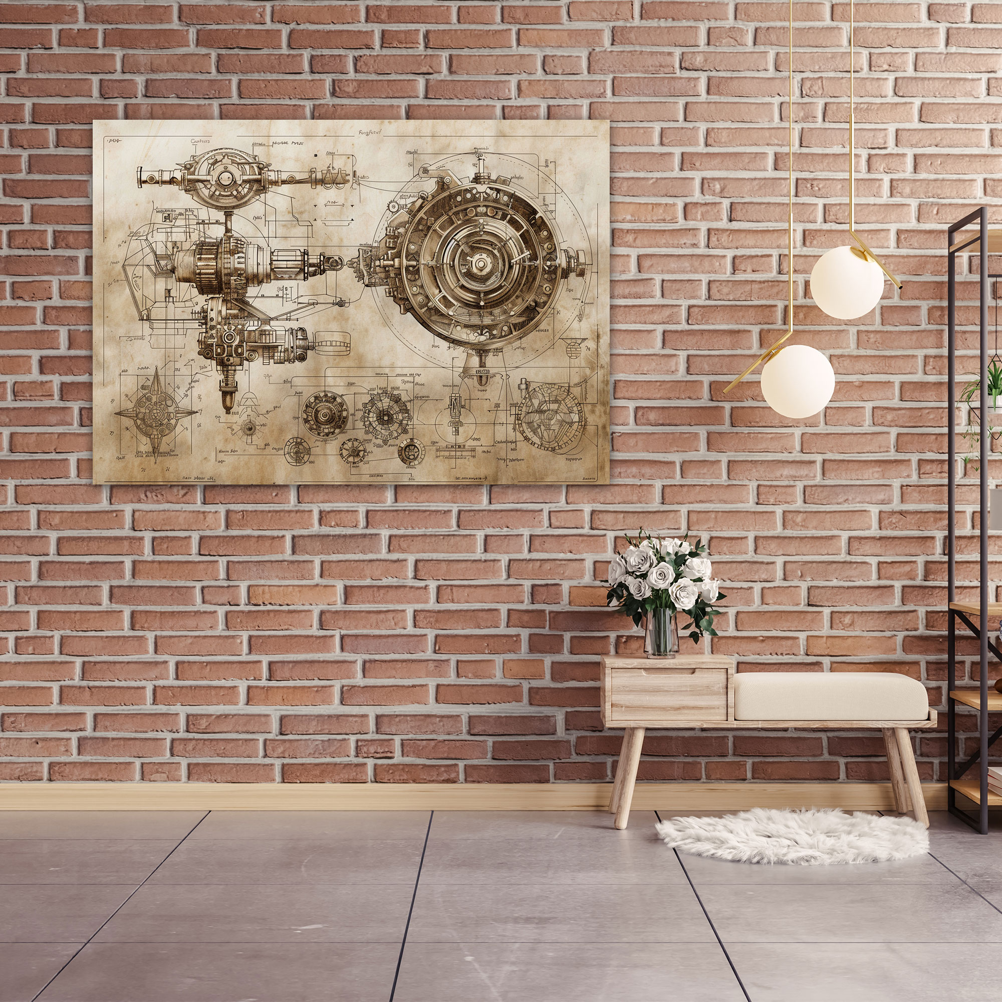 Leonardo Da Vinci Machinery Canvas Print - Leonardo Da Vinci, Leonardo Da Vinci, Wall Art, Canvas