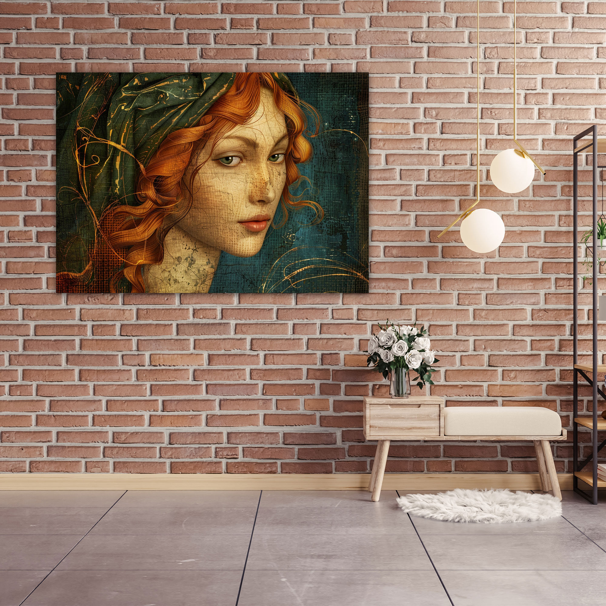Gizemli Kadın Leonardo Da Vinci Duvar Sanatı - Kanvas Tablo Ev Dekorasyonu