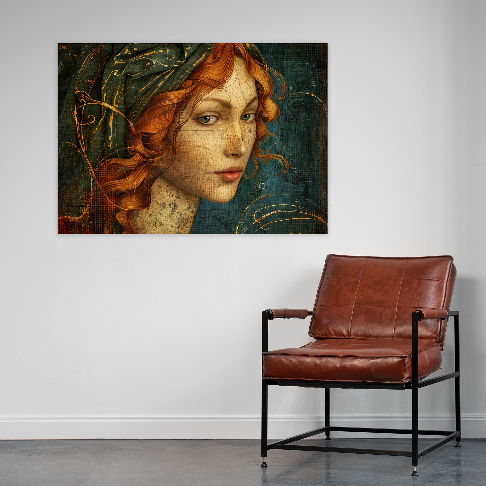 Gizemli Kadın Leonardo Da Vinci Duvar Sanatı - Kanvas Tablo Ev Dekorasyonu