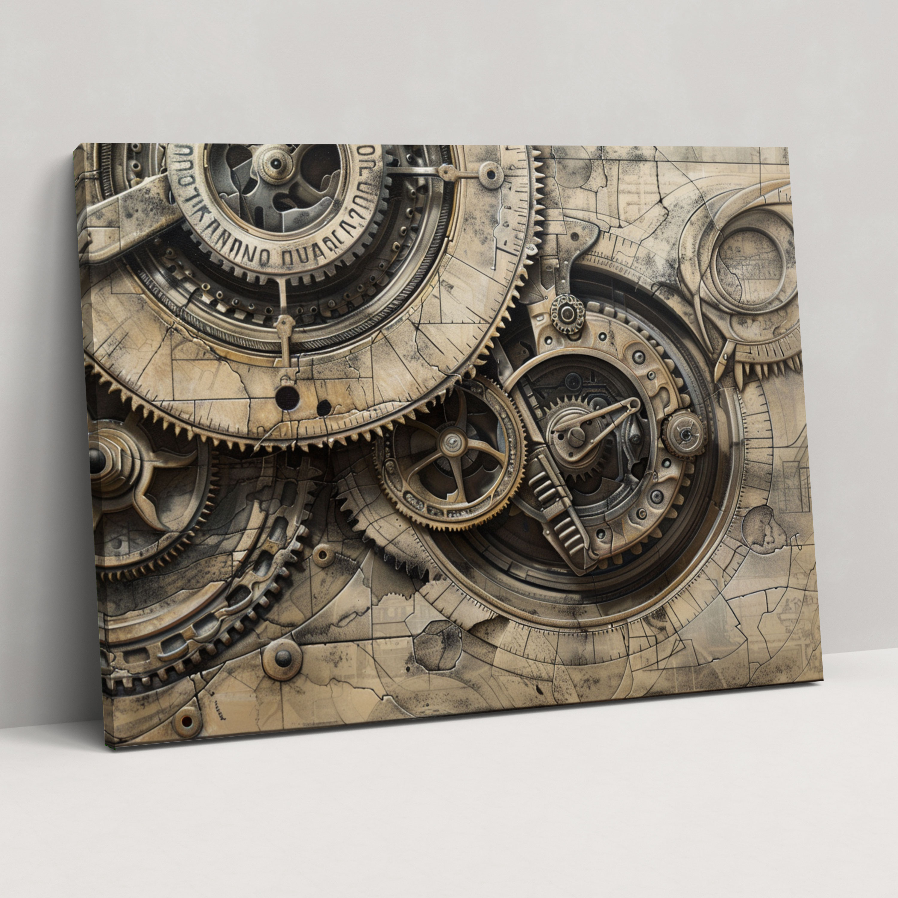 Rönesans Mekanik Leonardo Da Vinci Kanvas Tablo - Duvar Sanatı Leonardo Da Vinci