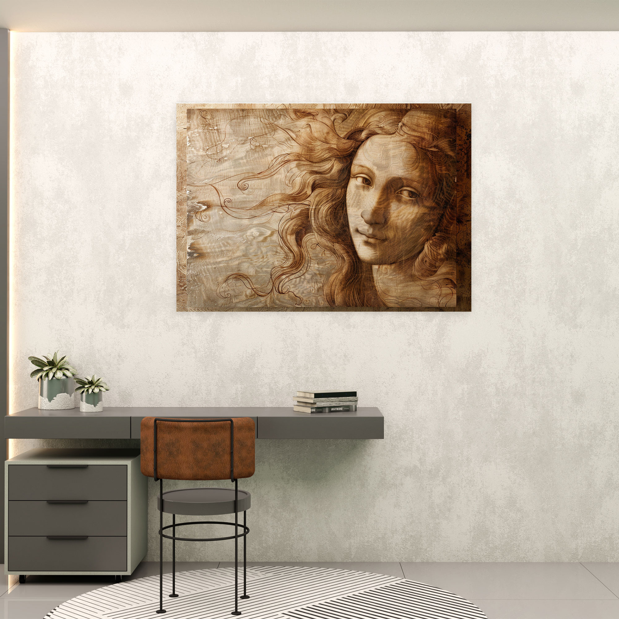 Leonardo Da Vinci Mysterious Smile Canvas Print - Leonardo Da Vinci, Wall Decoration, Canvas, Wall Art