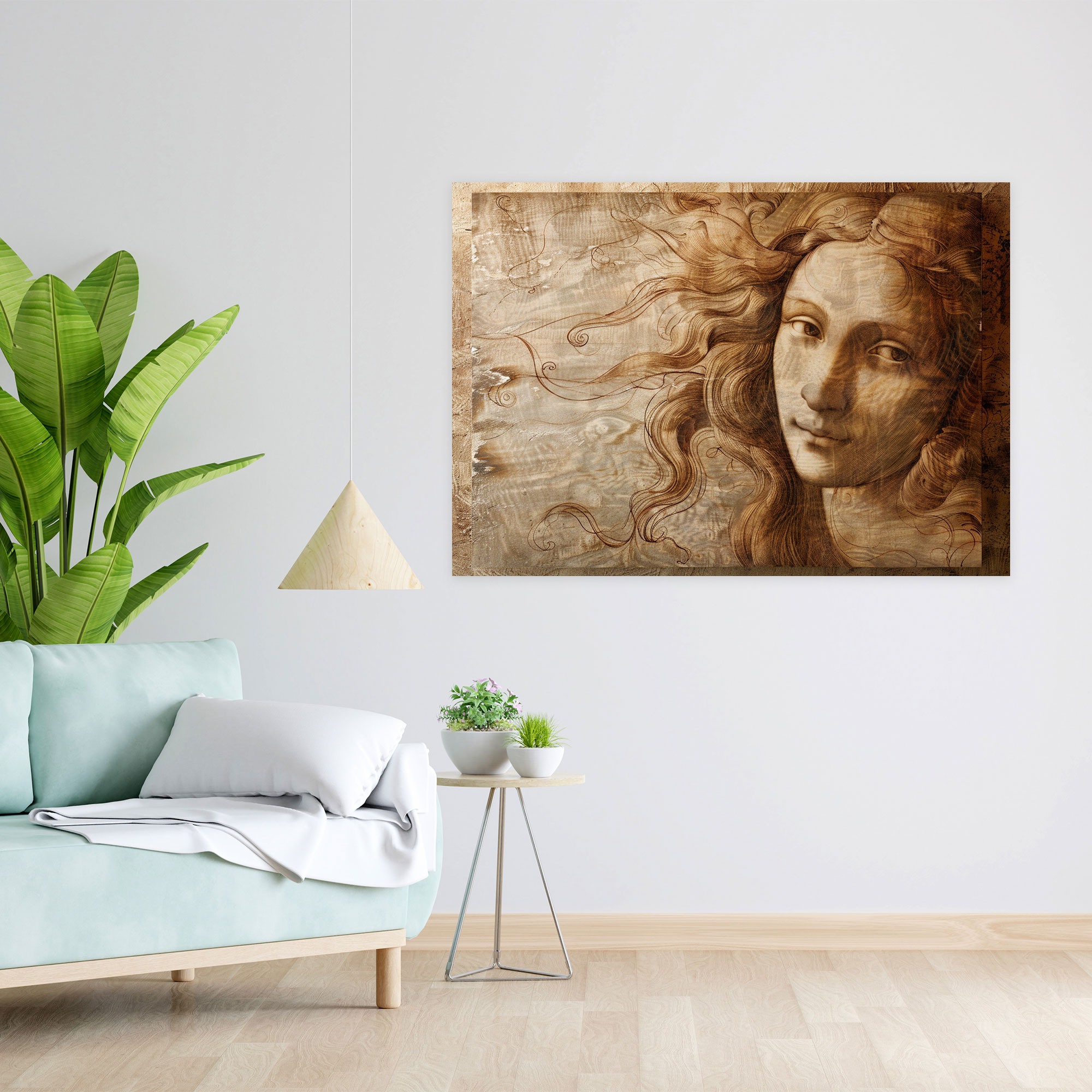 Leonardo Da Vinci Mysterious Smile Canvas Print - Leonardo Da Vinci, Wall Decoration, Canvas, Wall Art