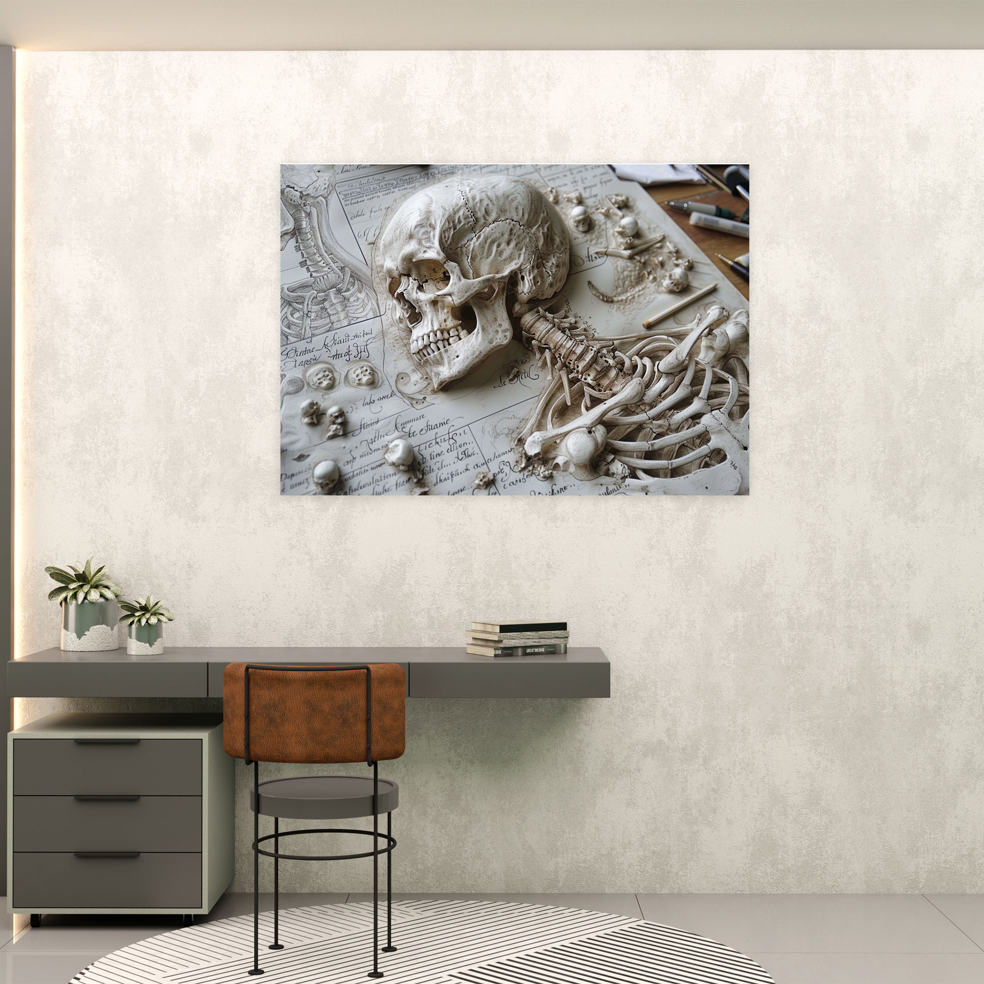 Renaissance Anatomical Sketches Wall Art - Leonardo Da Vinci, Canvas Wall Art, Canvas, Home Decoration