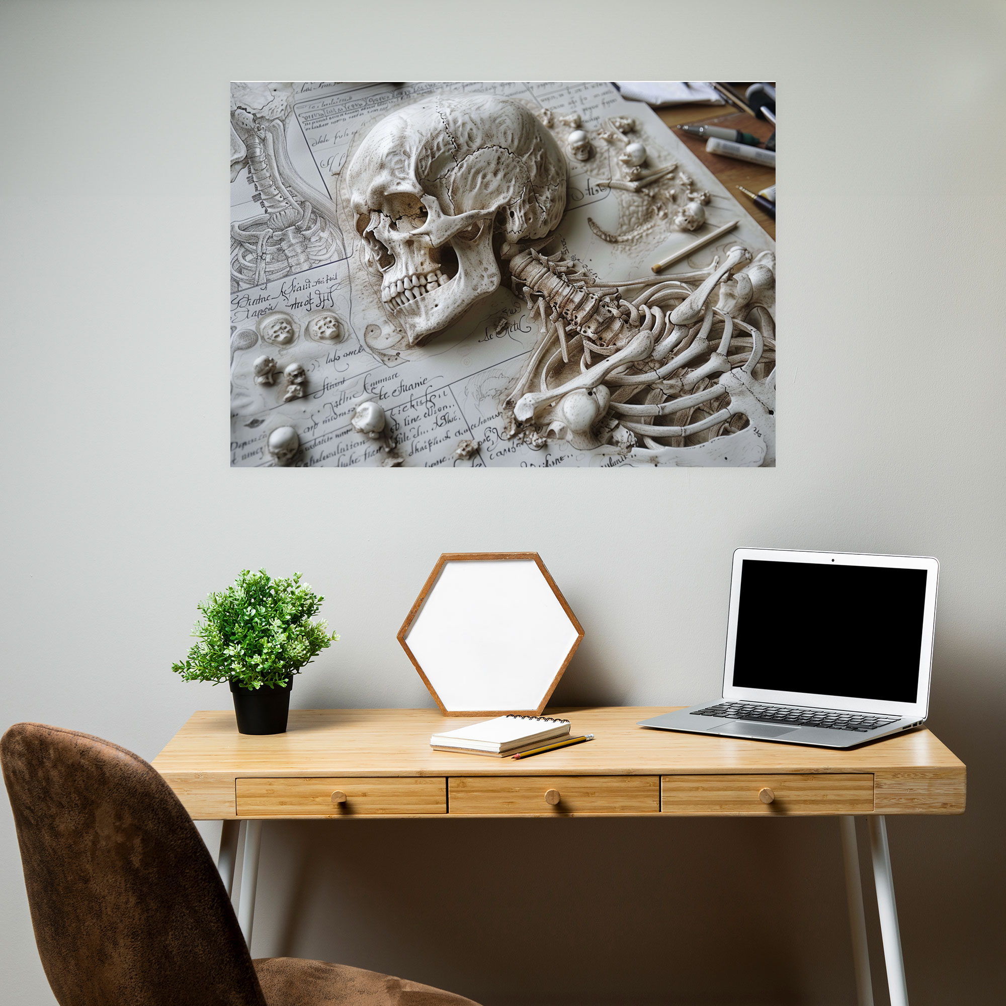 Renaissance Anatomical Sketches Wall Art - Leonardo Da Vinci, Canvas Wall Art, Canvas, Home Decoration