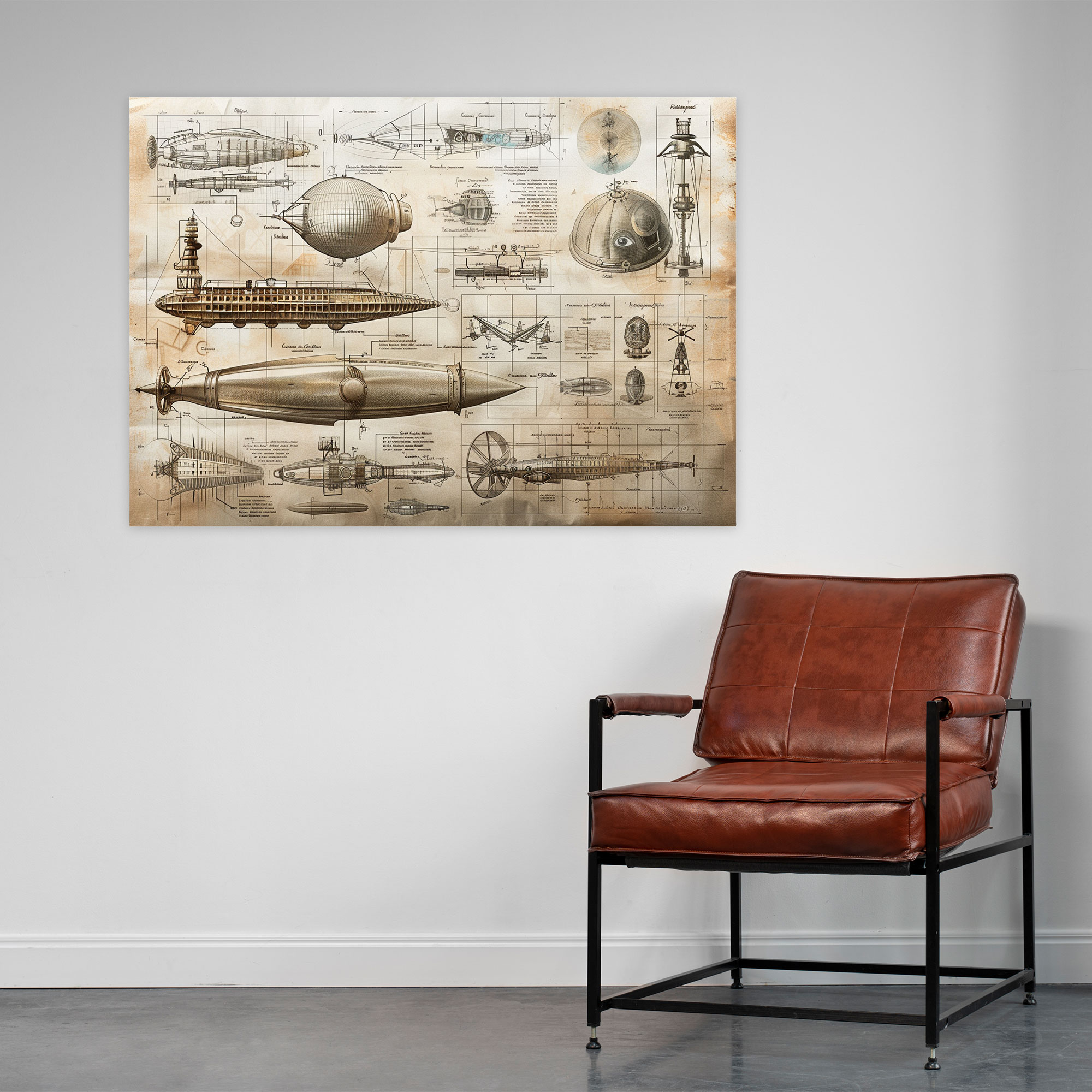 Innovative Designs Canvas Print - Leonardo Da Vinci, Wall Art, Leonardo Da Vinci, Canvas Print