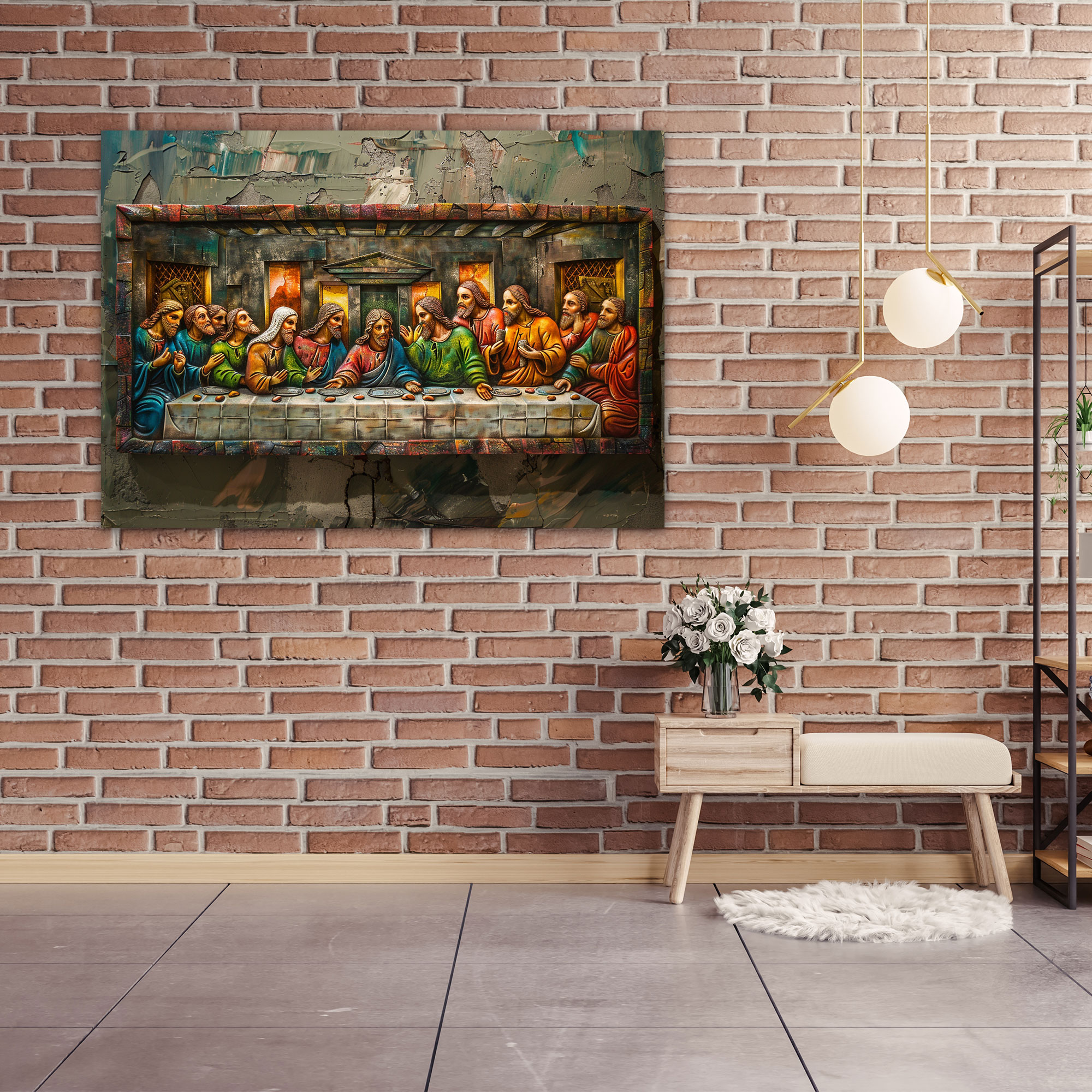 Iconic Last Supper Wall Decoration - Leonardo Da Vinci, Leonardo Da Vinci, Canvas, Canvas Wall Art