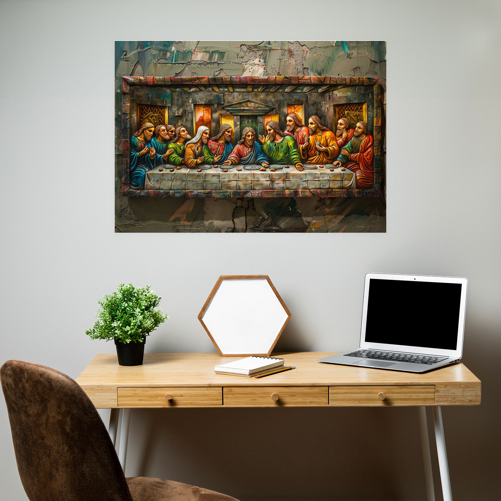 Iconic Last Supper Wall Decoration - Leonardo Da Vinci, Leonardo Da Vinci, Canvas, Canvas Wall Art