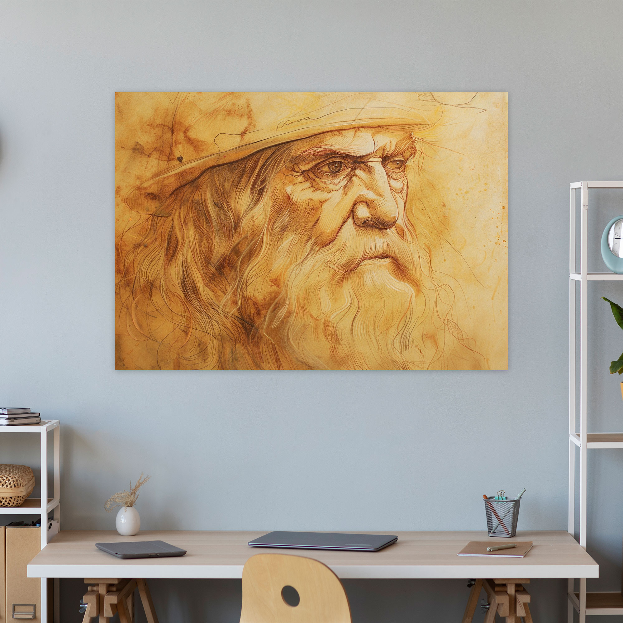 Leonardo Da Vinci Wall Art - Leonardo Da Vinci, Canvas, Leonardo Da Vinci, Canvas Wall Art