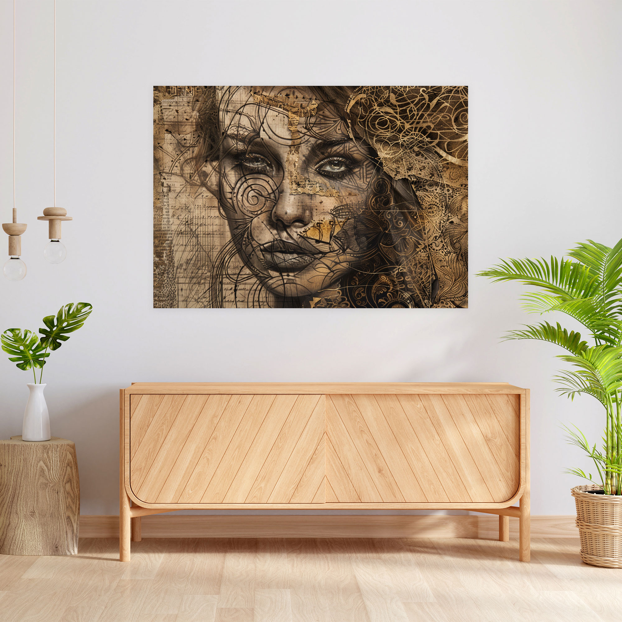 Leonardo Da Vinci Duvar Dekorasyonu - Kanvas Tablo Leonardo Da Vinci Temalı Duvar Süsü
