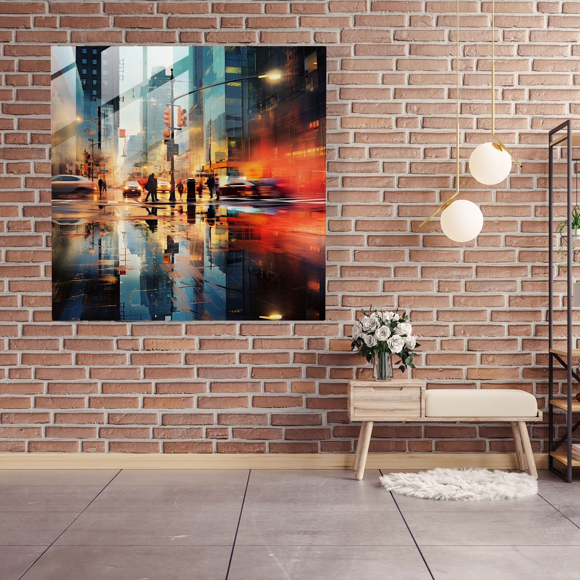 Lenticular Glass Print - Urban Abstract Photography - Lenticular, Wall Decoration, Home Decoration, Urban Abstract Photography