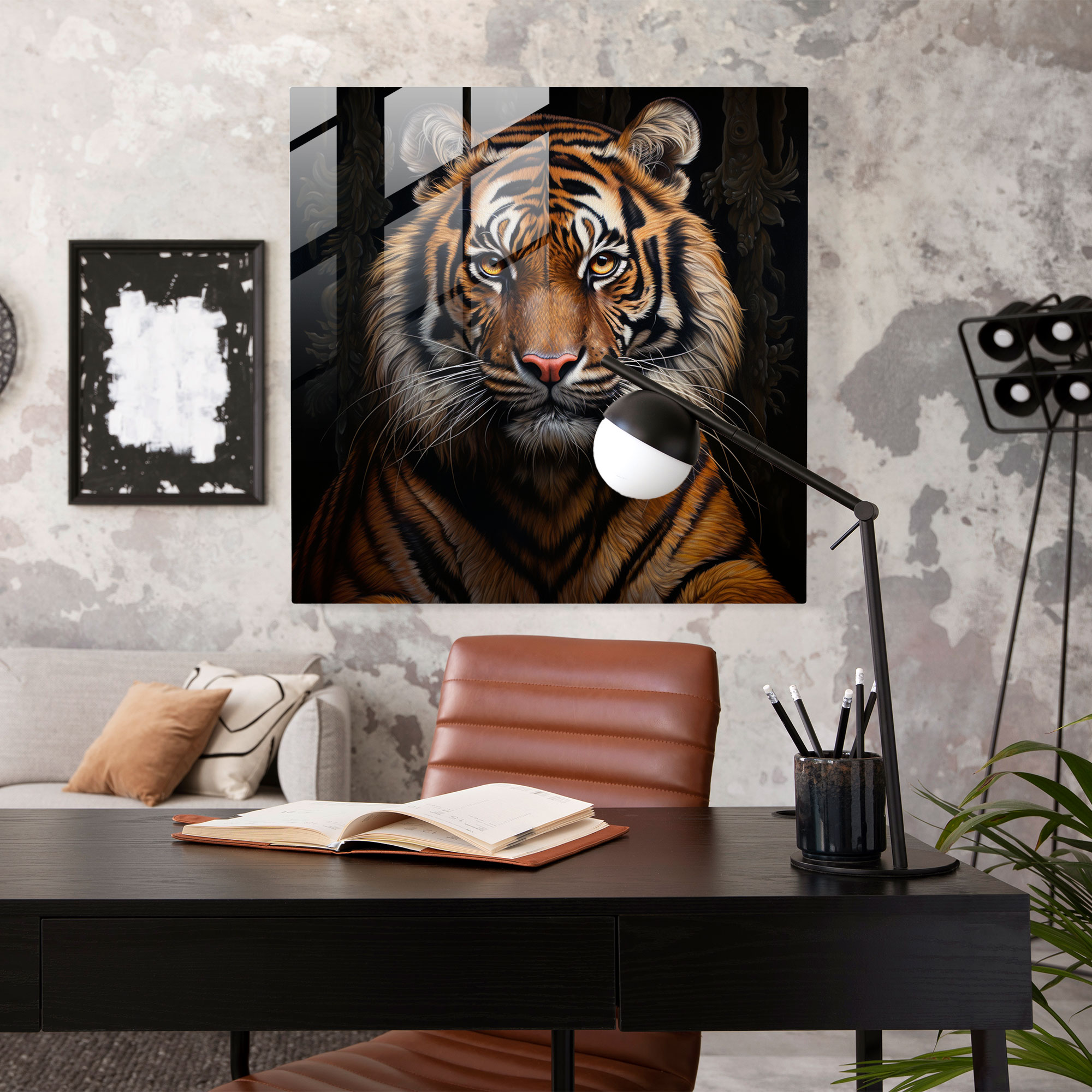 Lenticular Glasbild - Majestätische Tierwelt - Zuhause Dekoration Moderne Kunst Wanddeko