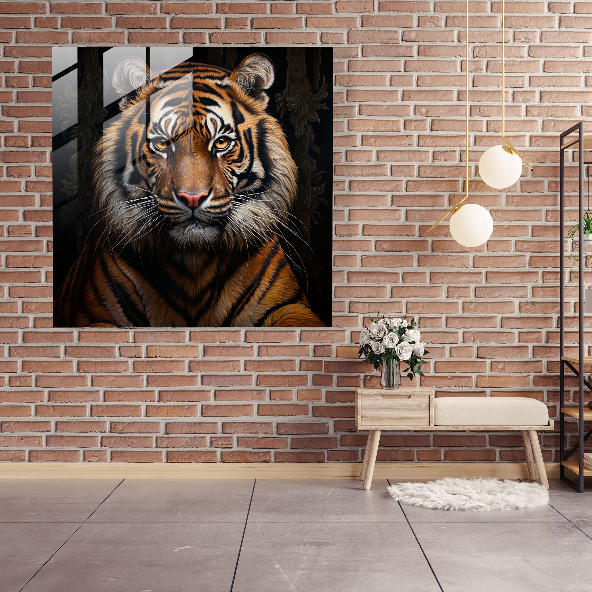 Lenticular Glasbild - Majestätische Tierwelt - Zuhause Dekoration Moderne Kunst Wanddeko