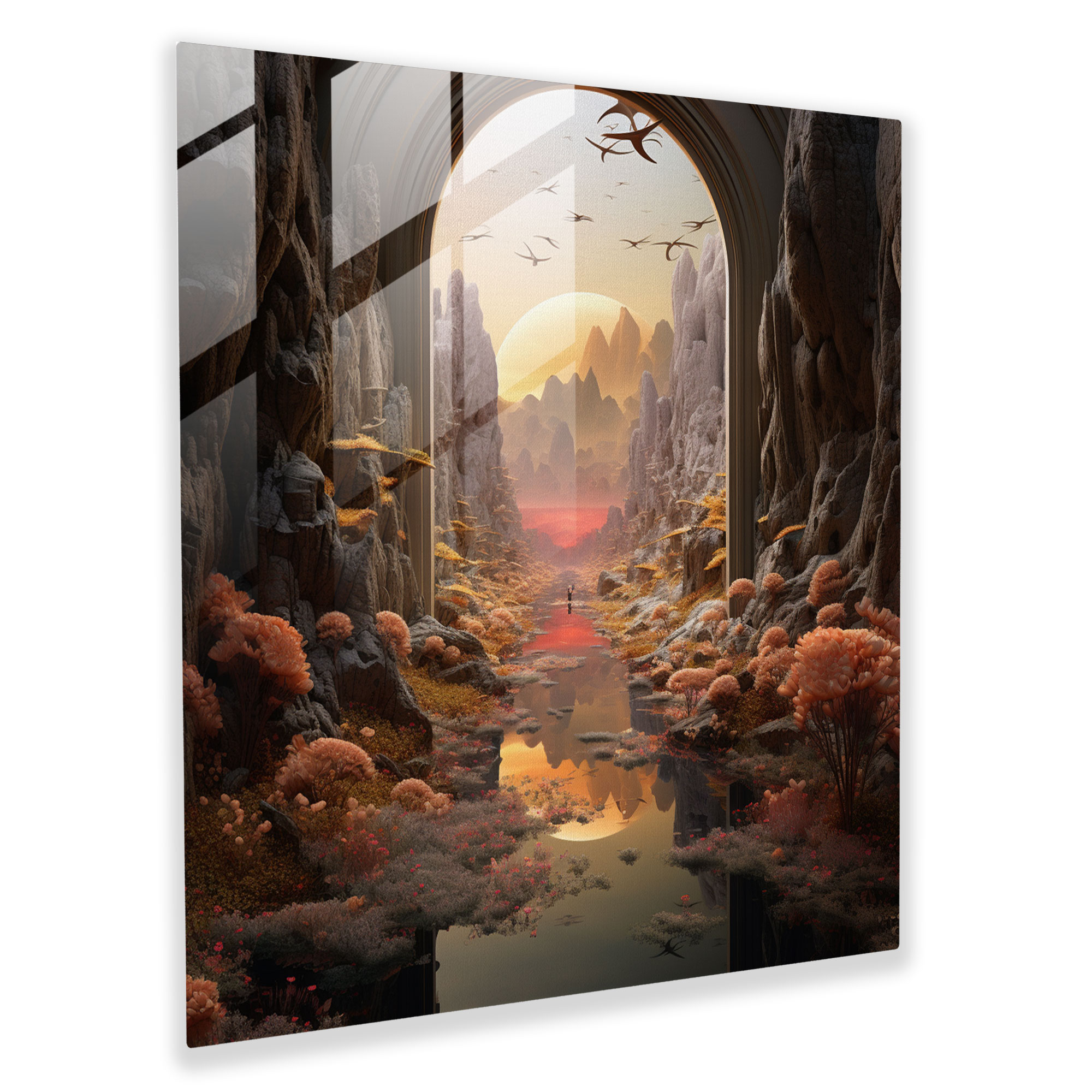 Home Decoration - Surreal Lenticular Glass Print - Lenticular, Lenticular, Intriguing, Glass Wall Art