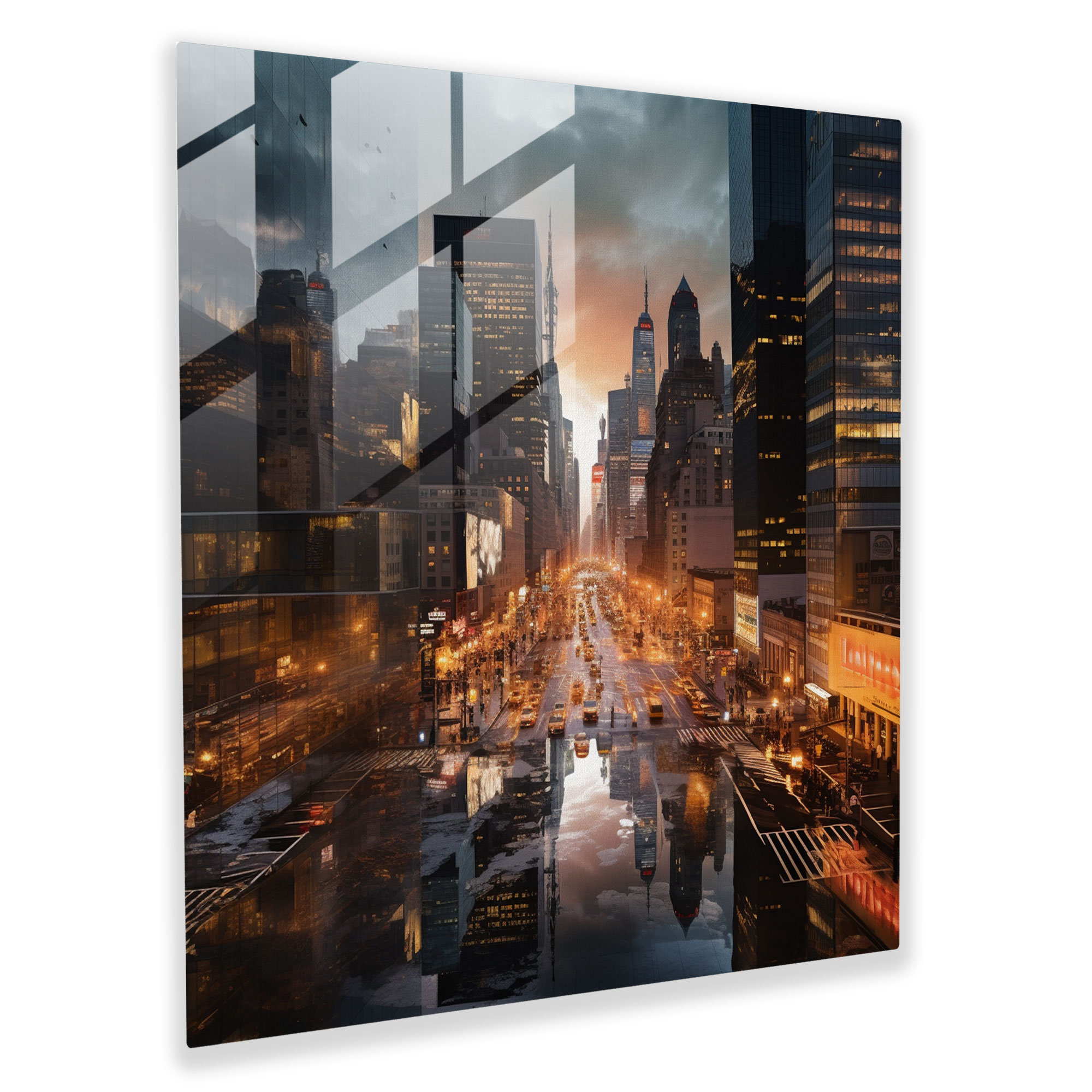 Glass Wall Decoration - Urban Lenticular Photographic Print - Lenticular, Wall Decoration, Glass Wall Art, Modern Art