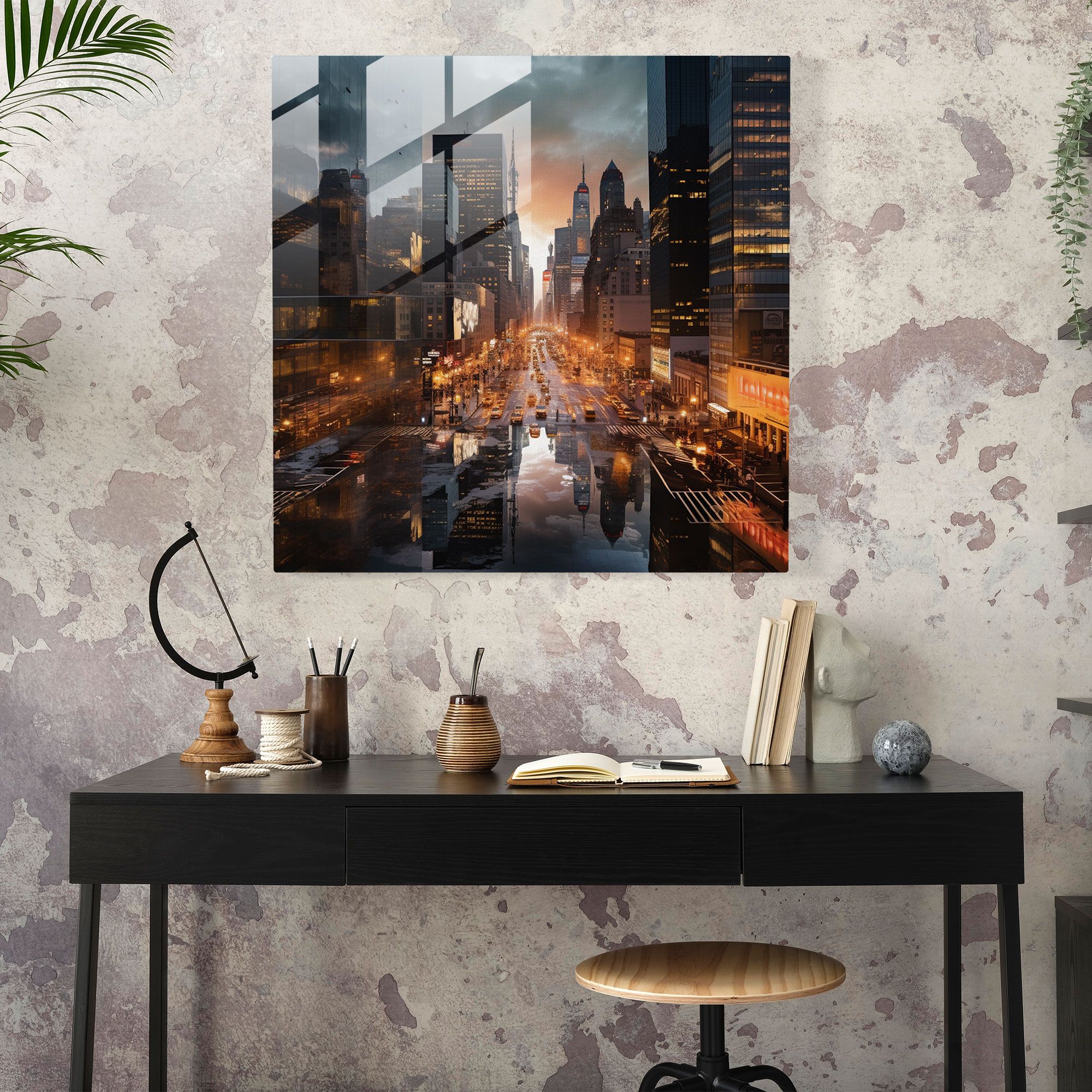 Glass Wall Decoration - Urban Lenticular Photographic Print - Lenticular, Wall Decoration, Glass Wall Art, Modern Art