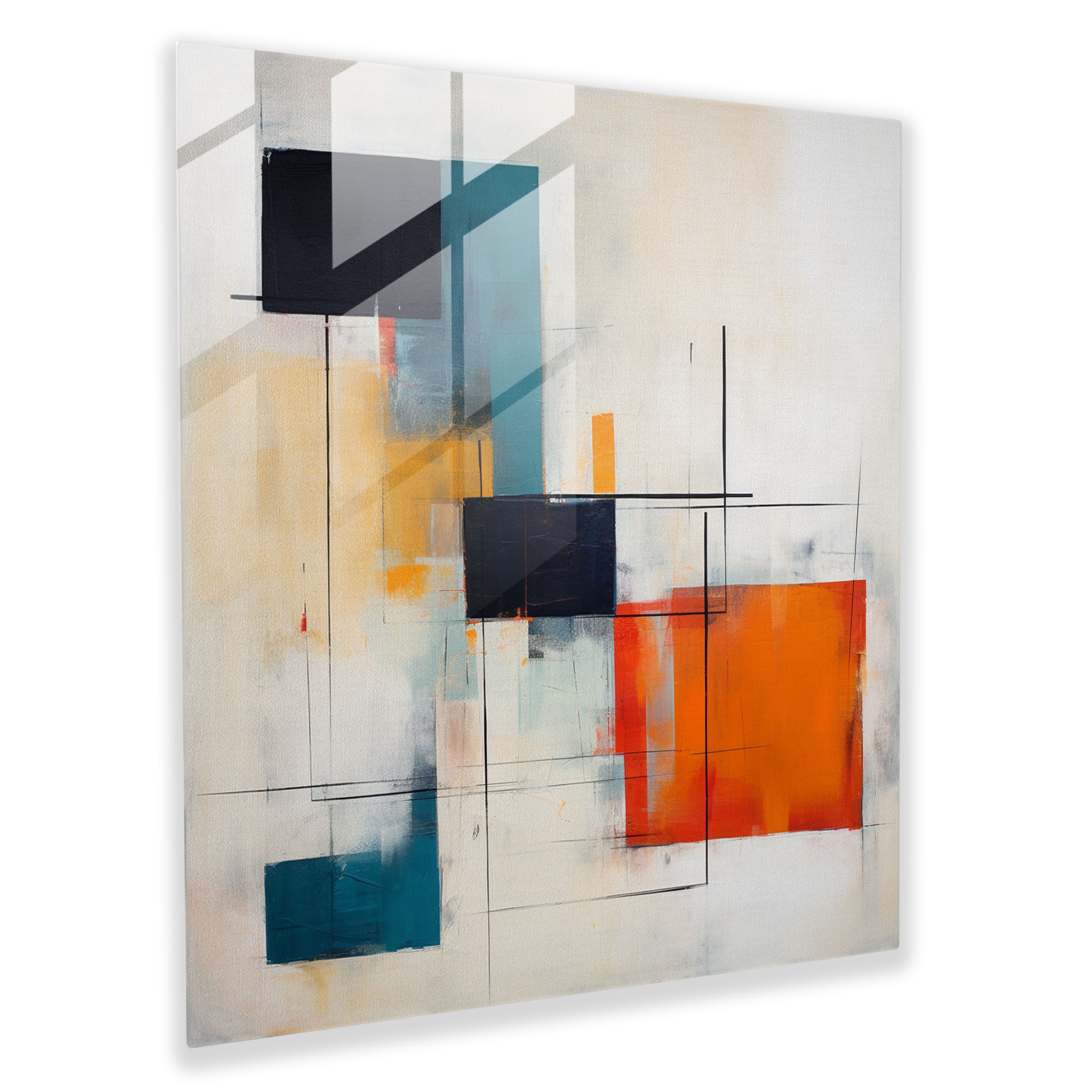 Minimalist Glass Art - Layered Lenticular Painting - Lenticular, Minimalist Painting, Glass Art, Modern Art
