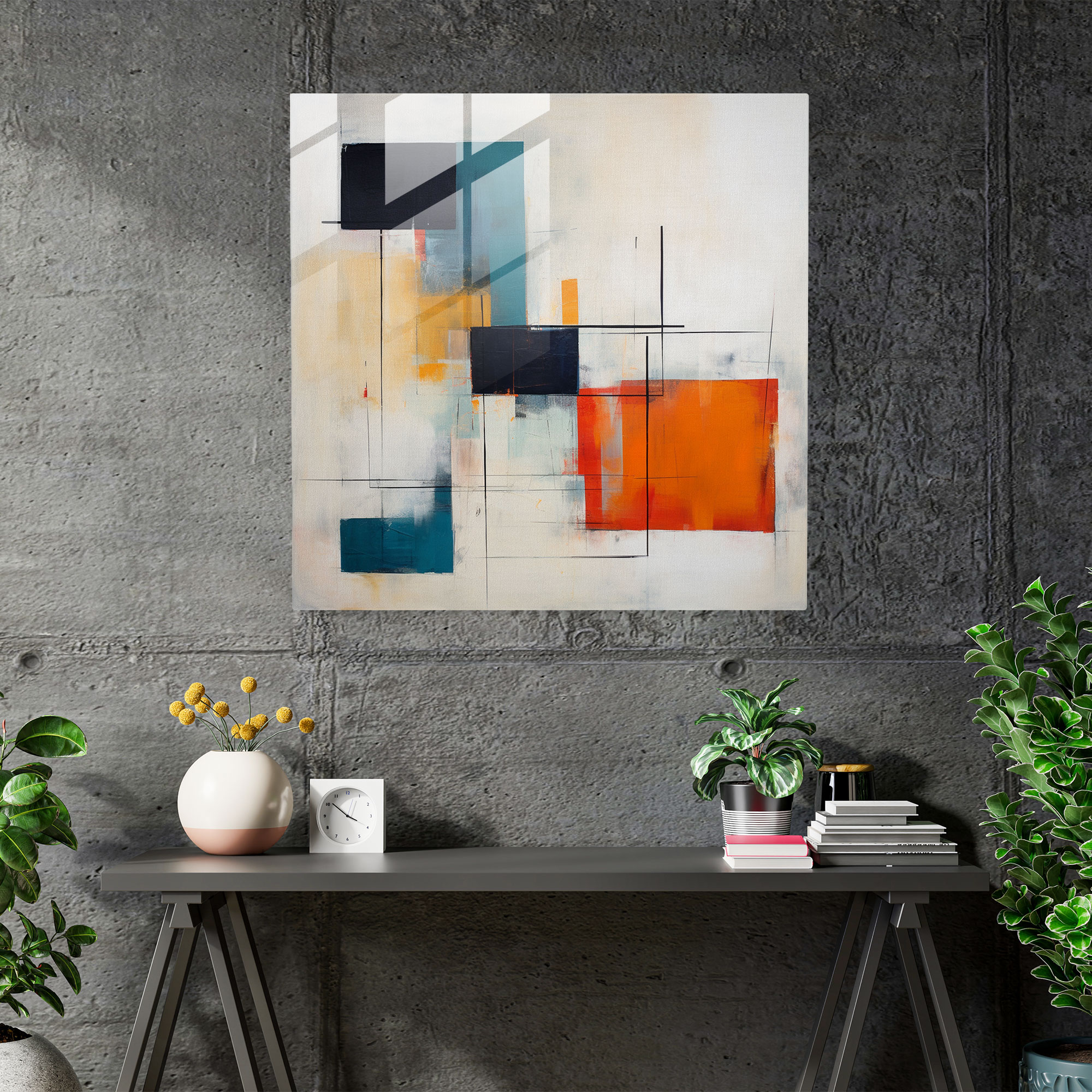 Minimalist Glass Art - Layered Lenticular Painting - Lenticular, Minimalist Painting, Glass Art, Modern Art