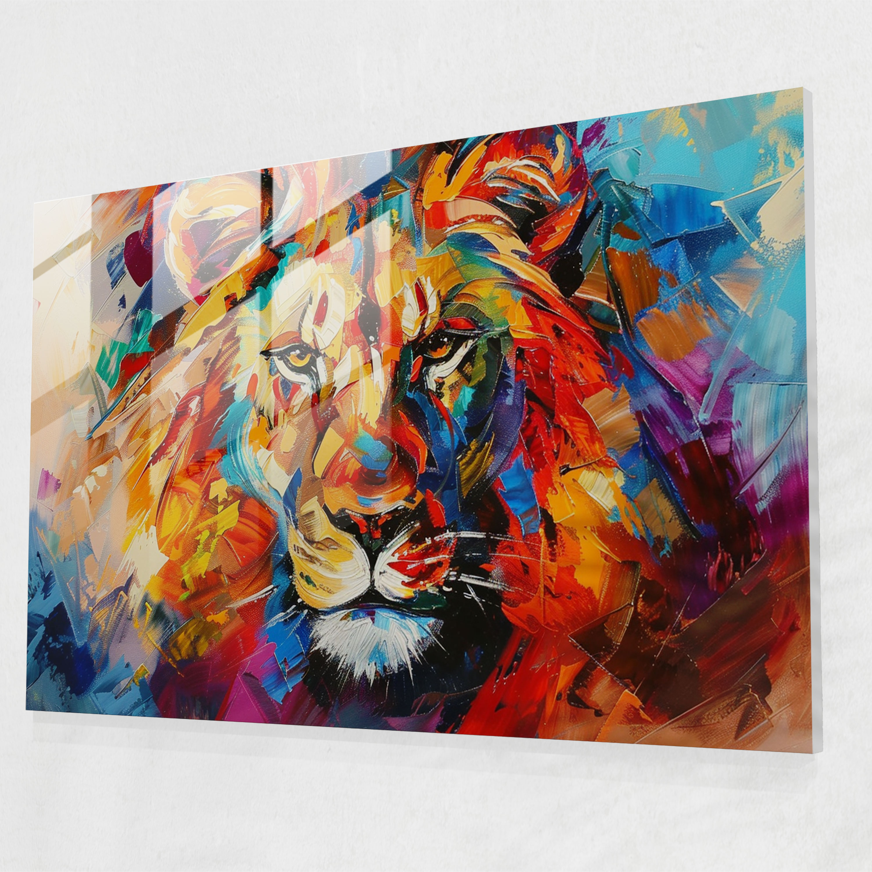 Playful Animal Glass Print - Leonid Afremov, Modern Art, Glass Print, Leonid Afremov