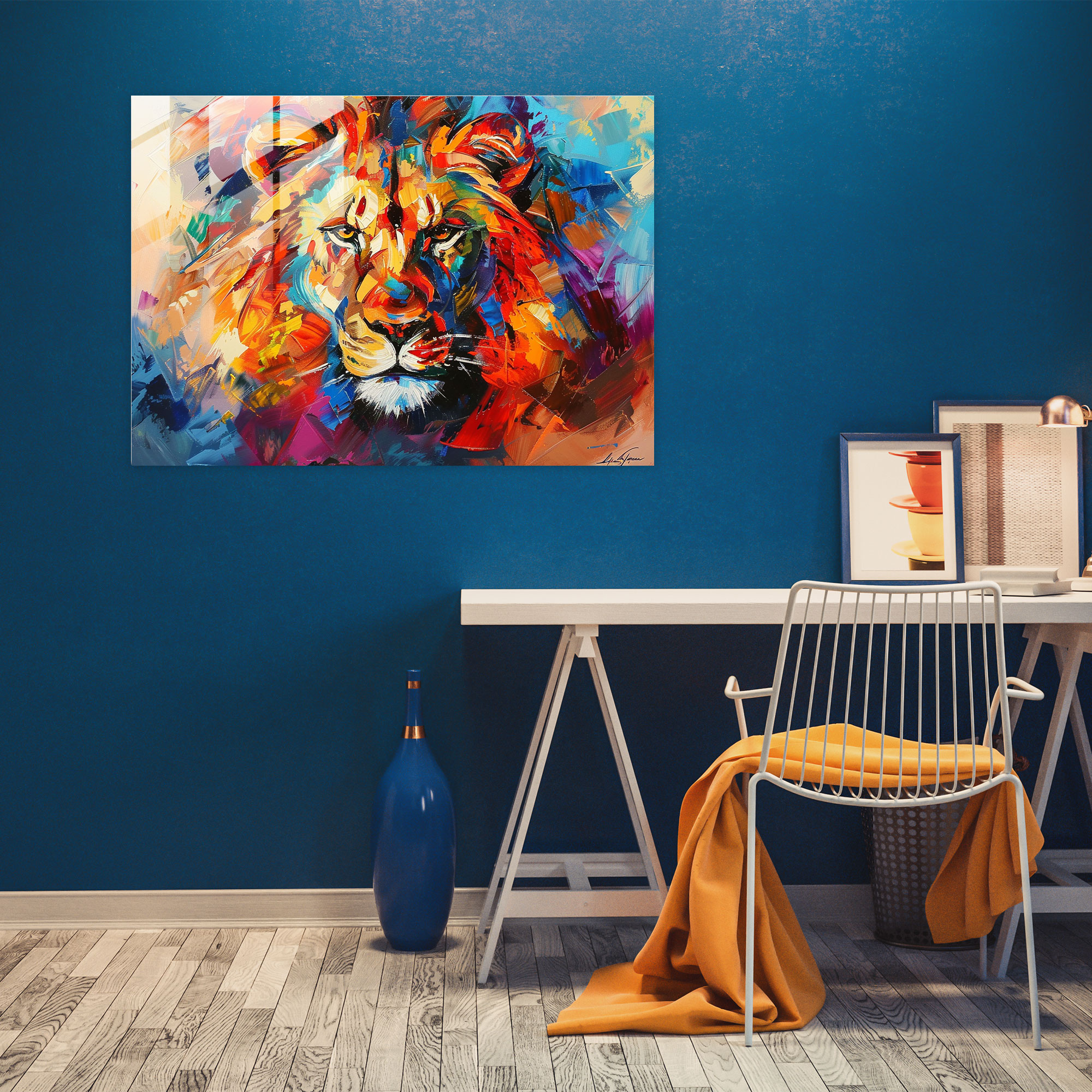 Playful Animal Glass Print - Leonid Afremov, Modern Art, Glass Print, Leonid Afremov