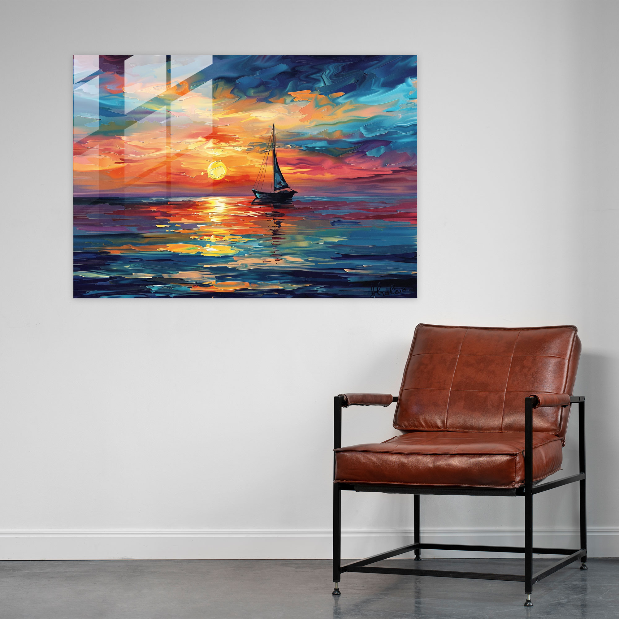 Leonid Afremov Glass Art - Leonid Afremov, Wall Decoration, Glass Art, Leonid Afremov