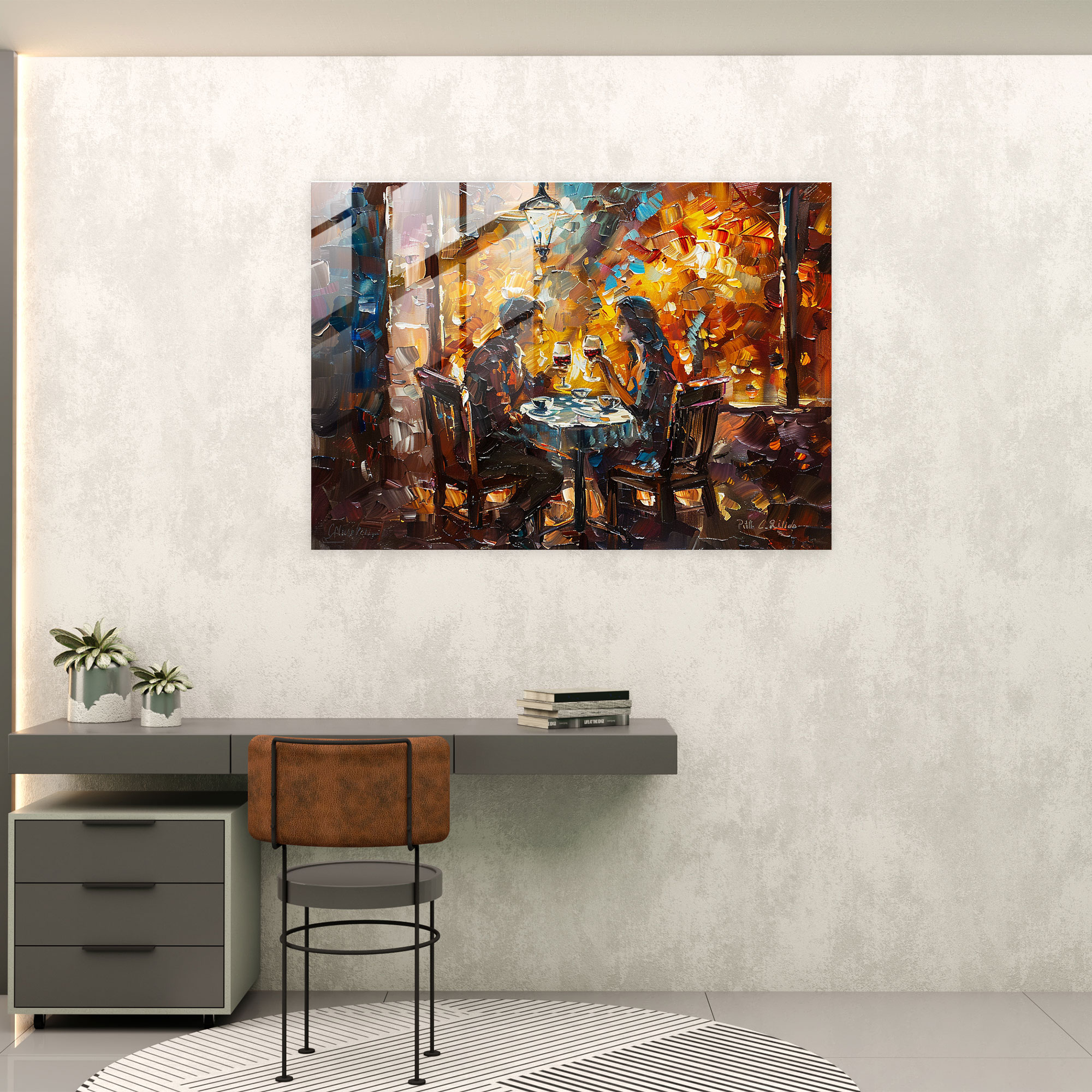Leonid Afremov Glass Print - Leonid Afremov, Leonid Afremov, Wall Decoration, Glass Print