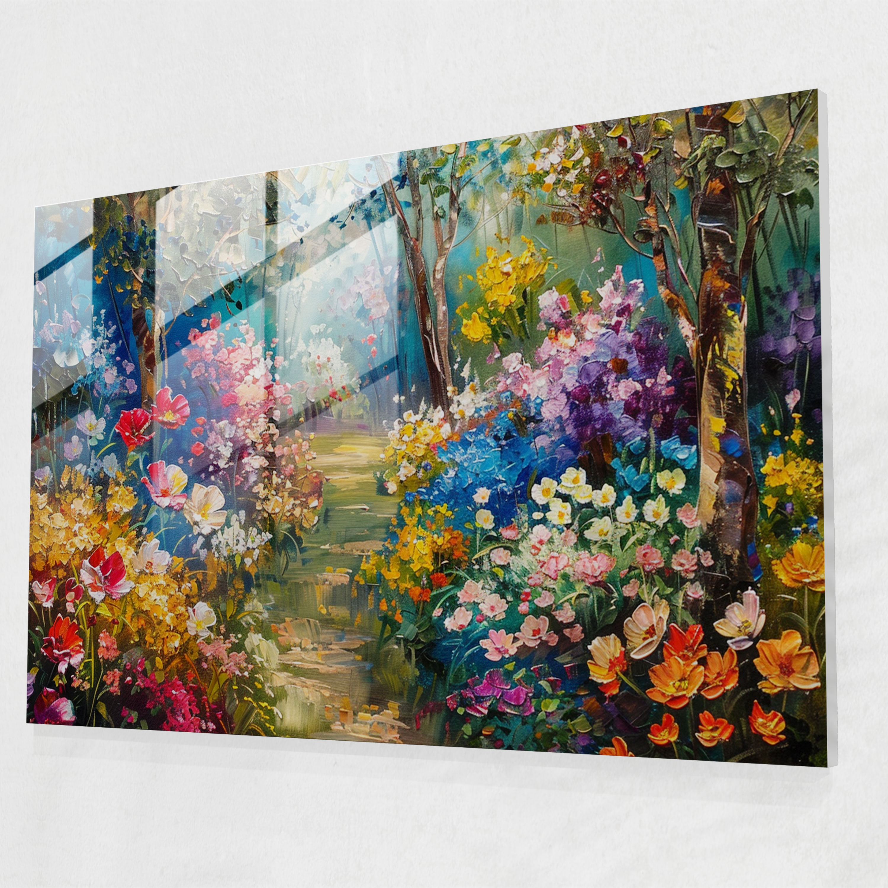 Magical Garden Glass Print - Leonid Afremov, Modern Art, Glass Art, Home Decoration
