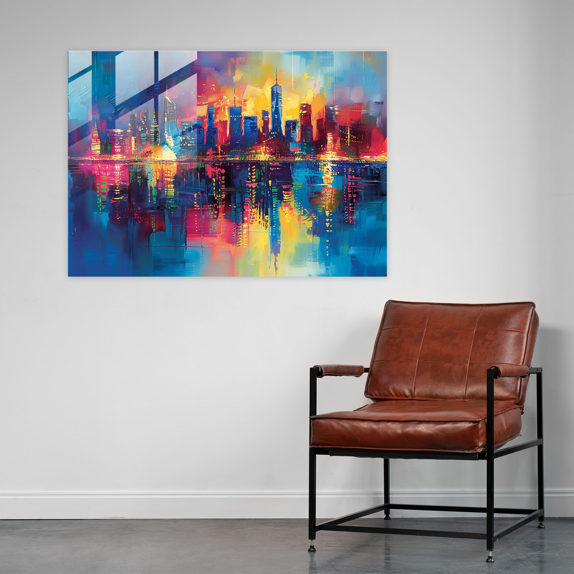 Whimsical City Glass Print - Leonid Afremov, Glass Art, Leonid Afremov, Modern Art