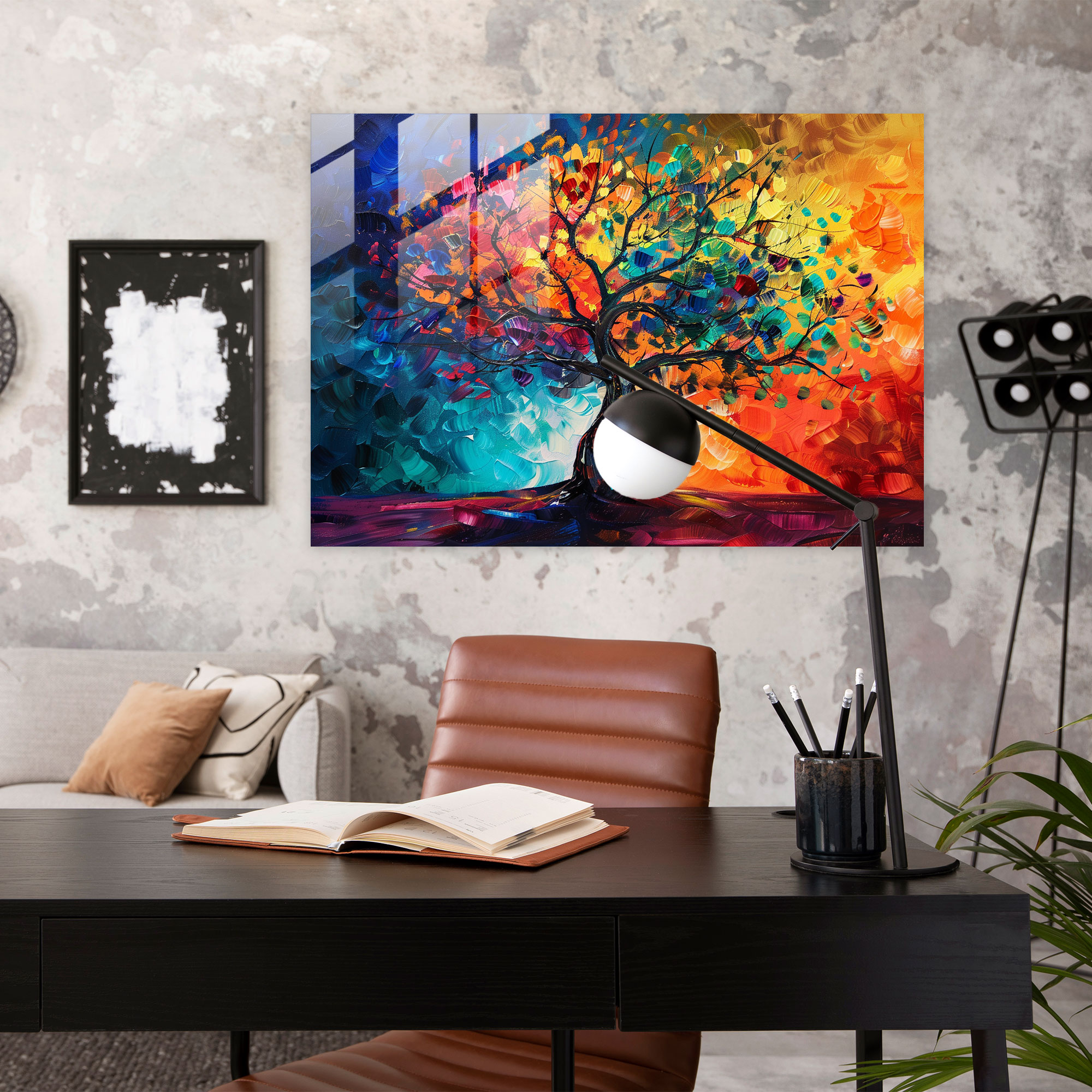 Tree Of Life Glass Wall Art - Leonid Afremov, Glass Wall Art, Glass Art, Modern Art