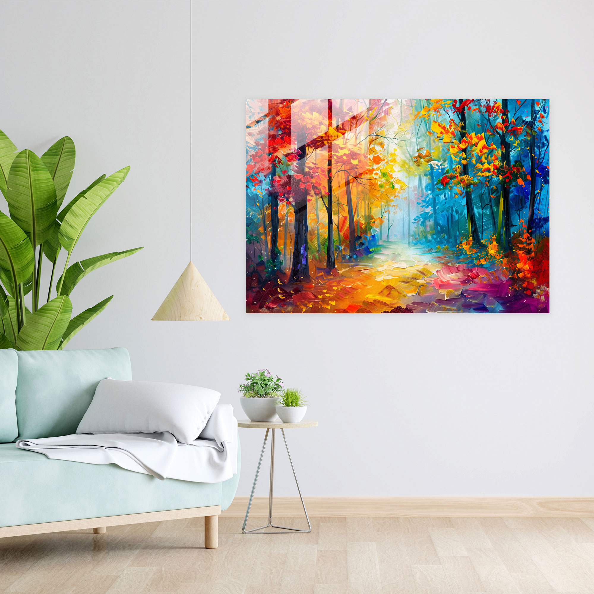 Leonid Afremov Glass Print - Magical Forest - Leonid Afremov, Glass Wall Art, Modern Art, Leonid Afremov