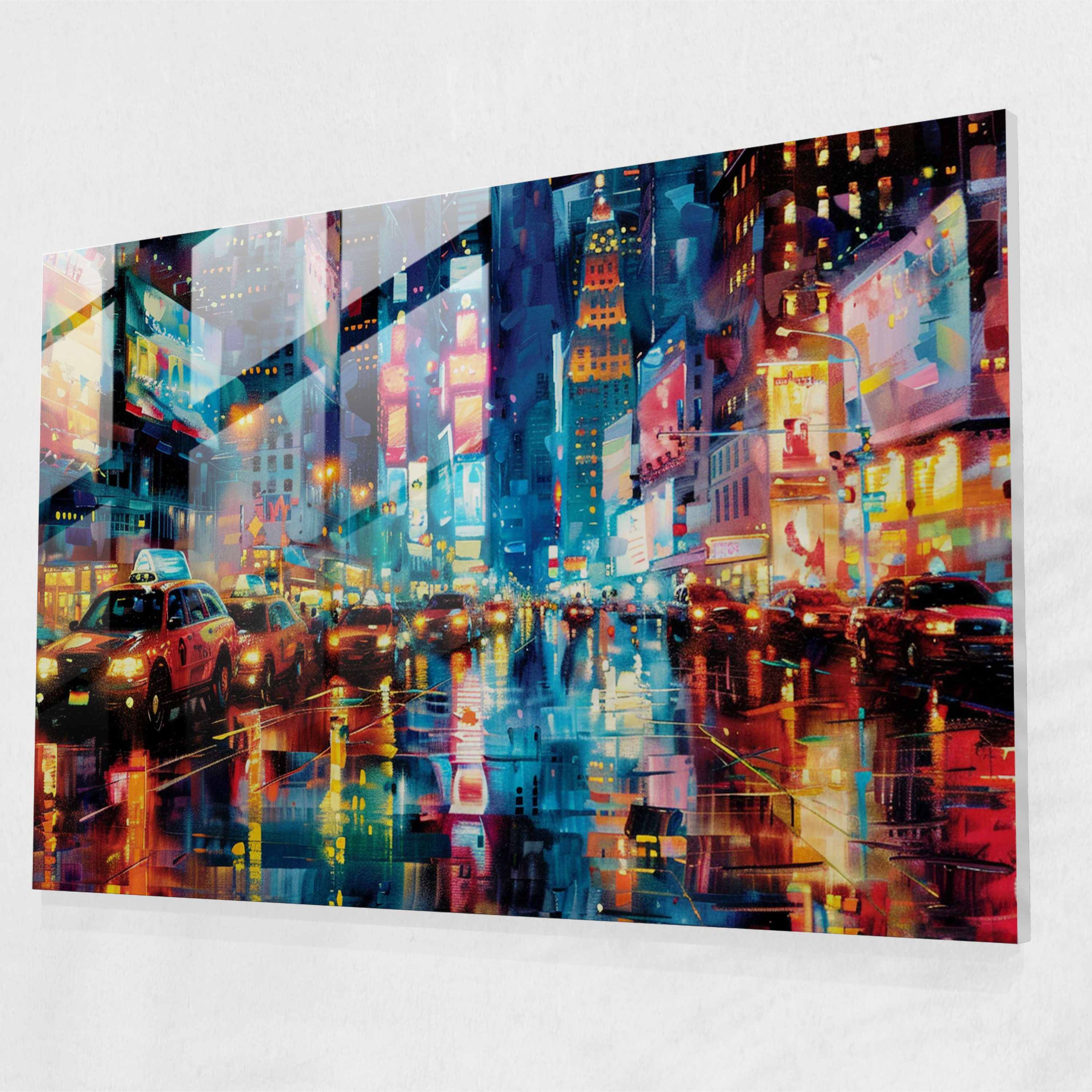 Leonid Afremov Glass Print - Dreamy Reflections - Leonid Afremov, Home Decoration, Glass Wall Art, Modern Art