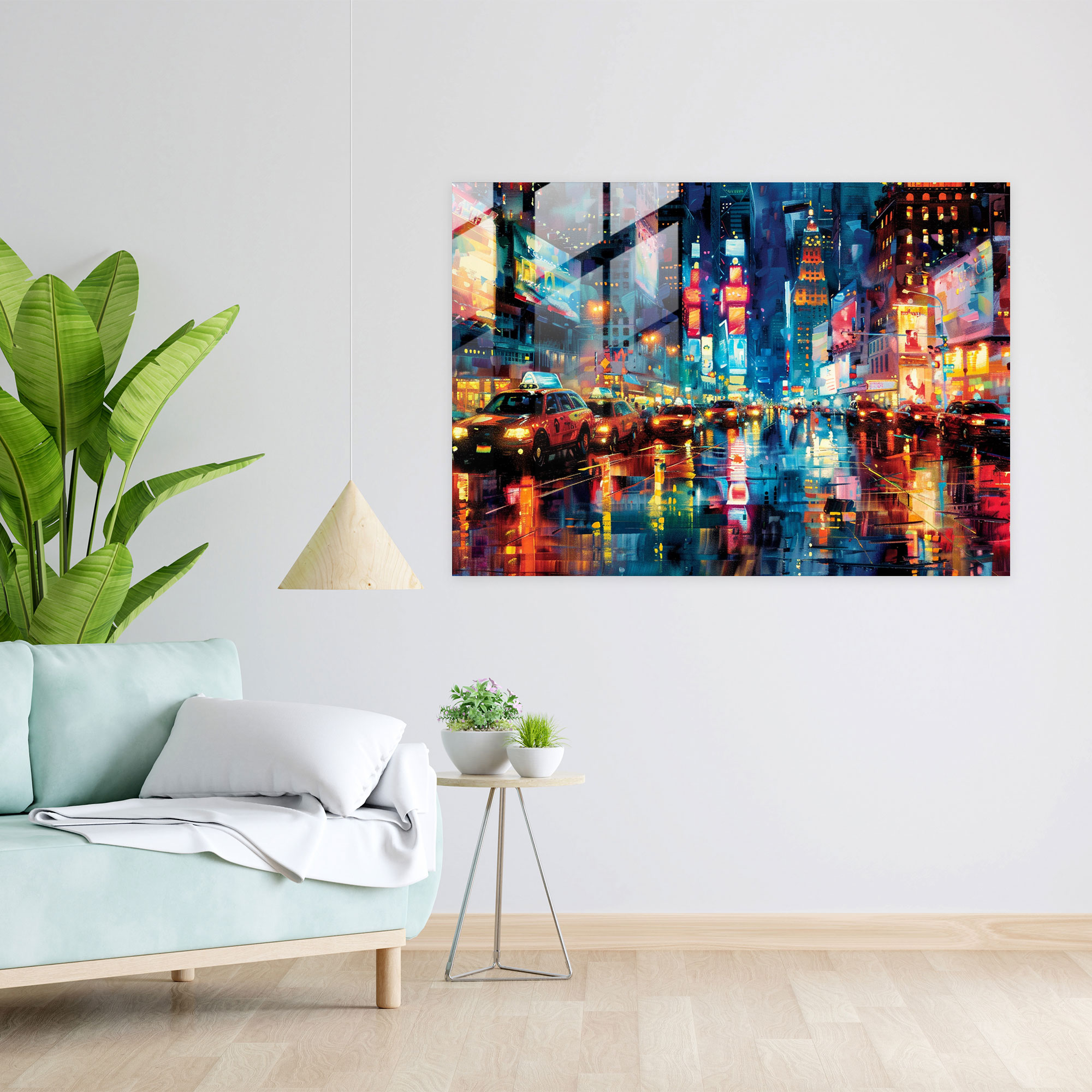 Leonid Afremov Glass Print - Dreamy Reflections - Leonid Afremov, Home Decoration, Glass Wall Art, Modern Art