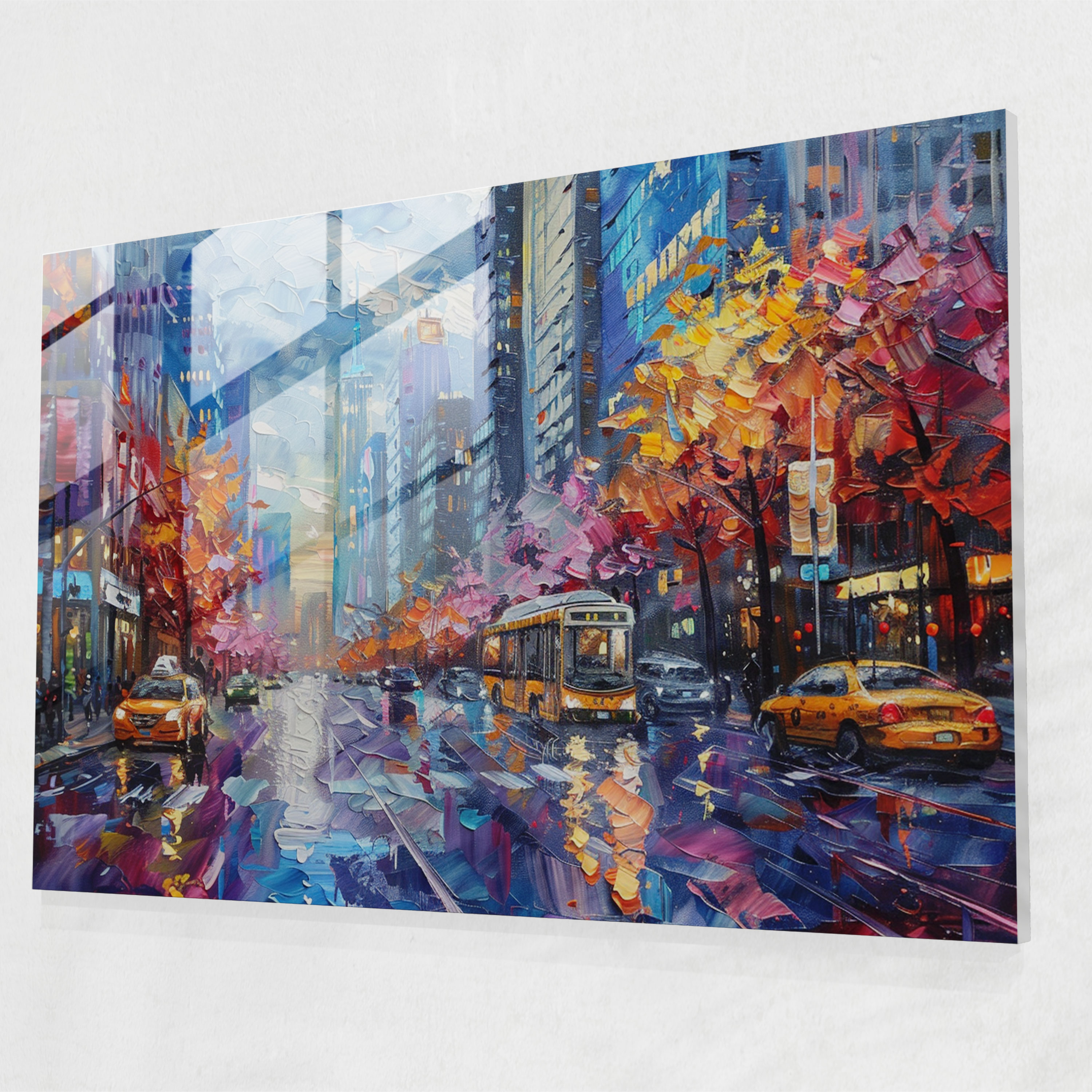 Leonid Afremov Glass Print Home Decoration - Leonid Afremov, Leonid Afremov, Glass Wall Art, Modern Art