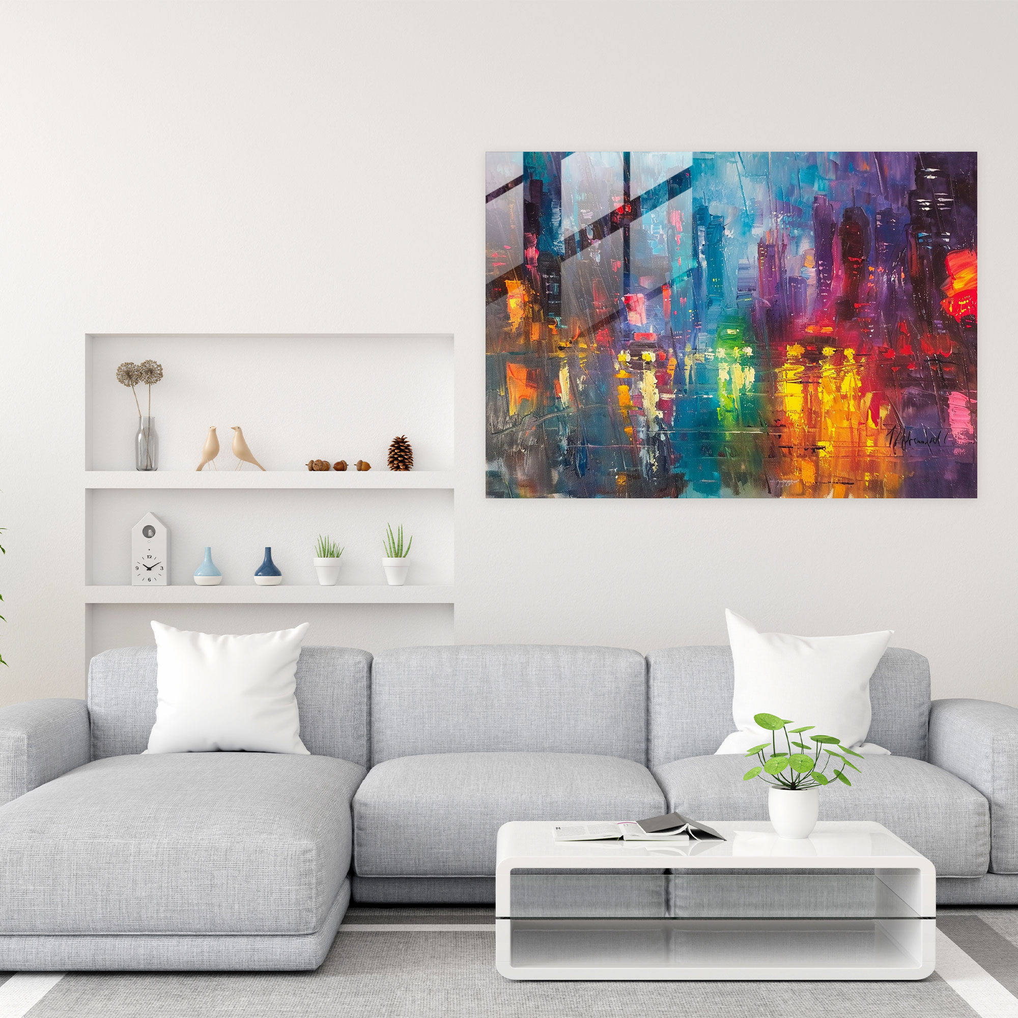 Leonid Afremov Glass Print Home Decoration - Leonid Afremov, Home Decoration, Leonid Afremov, Modern Art