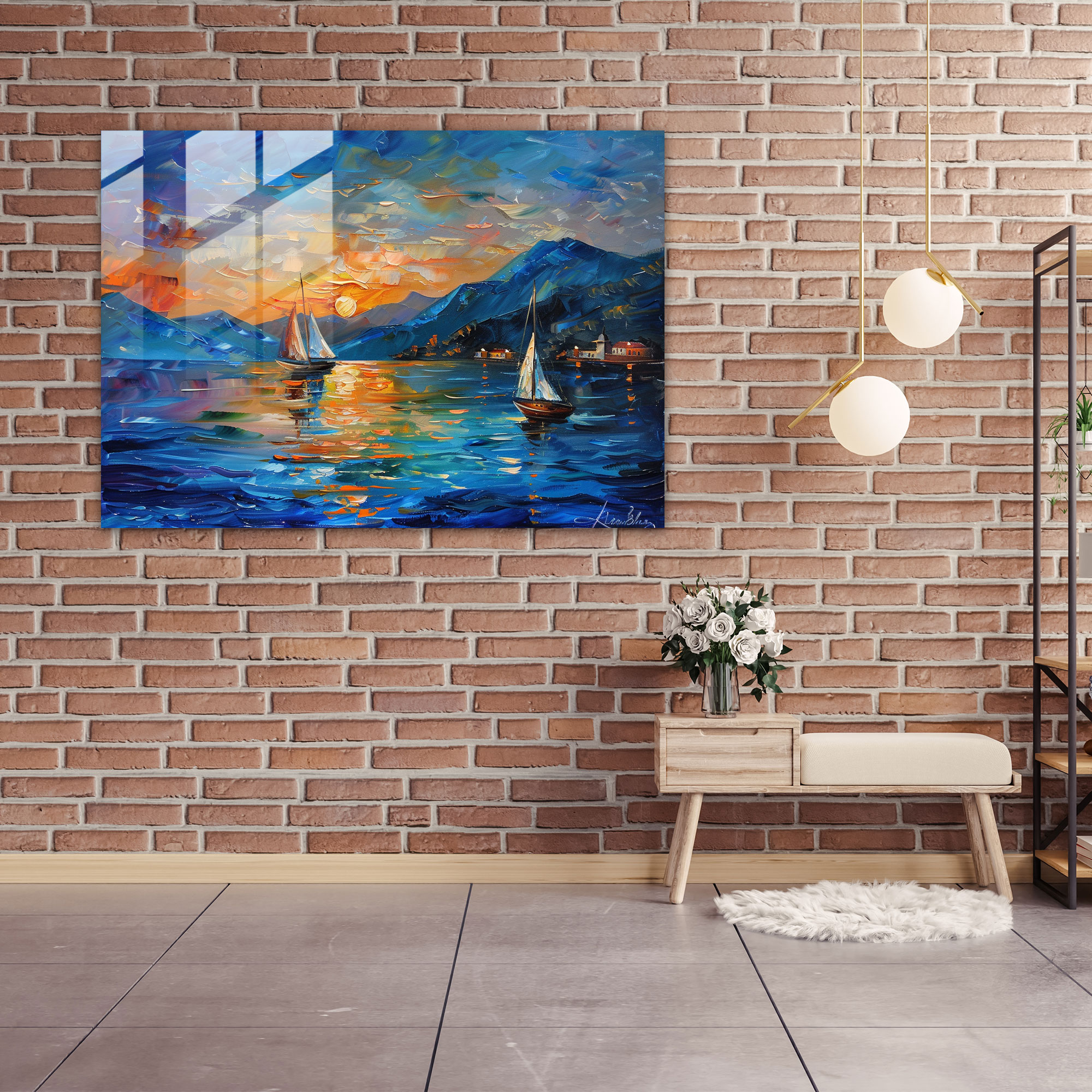 Leonid Afremov Glass Art Wall Decoration - Leonid Afremov, Modern Art, Wall Decoration, Leonid Afremov