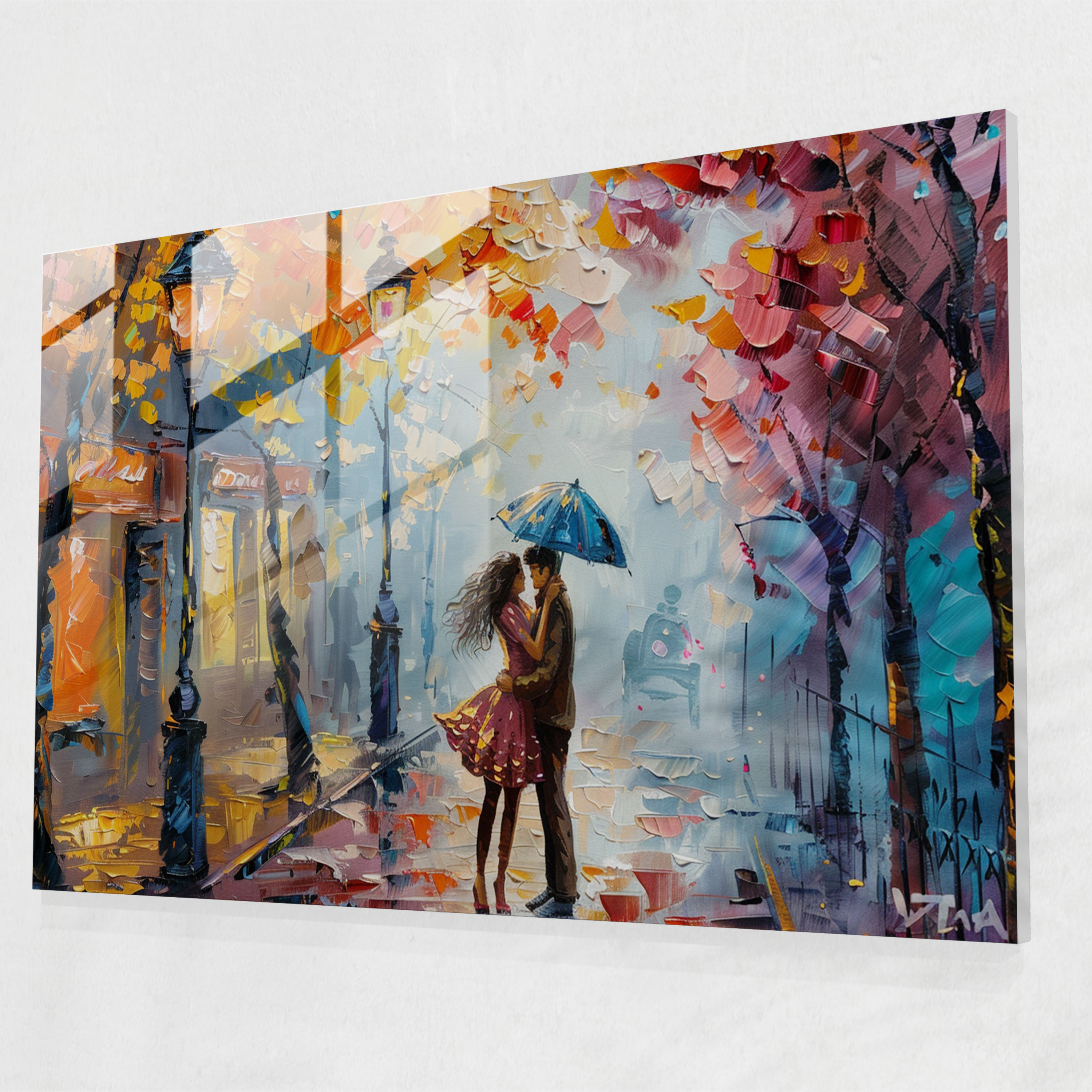 Leonid Afremov Glass Print Modern Art - Leonid Afremov, Modern Art, Home Decoration, Glass Art