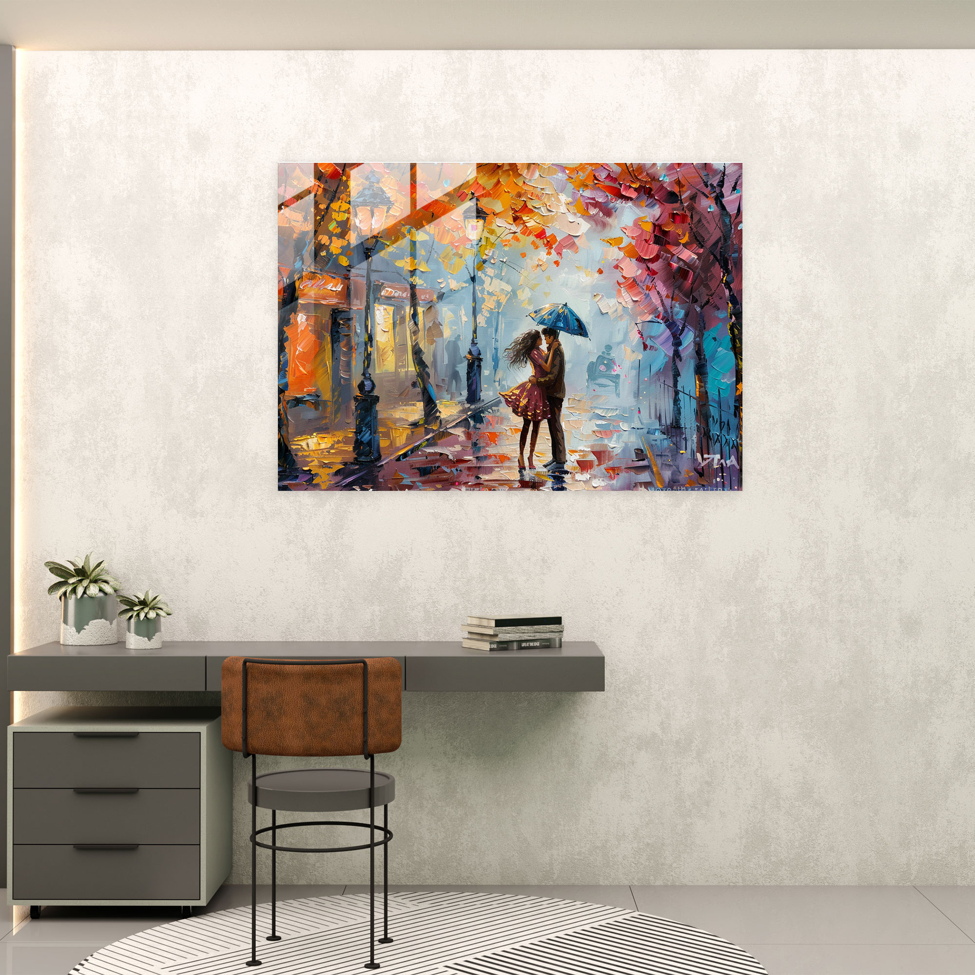 Leonid Afremov Glass Print Modern Art - Leonid Afremov, Modern Art, Home Decoration, Glass Art