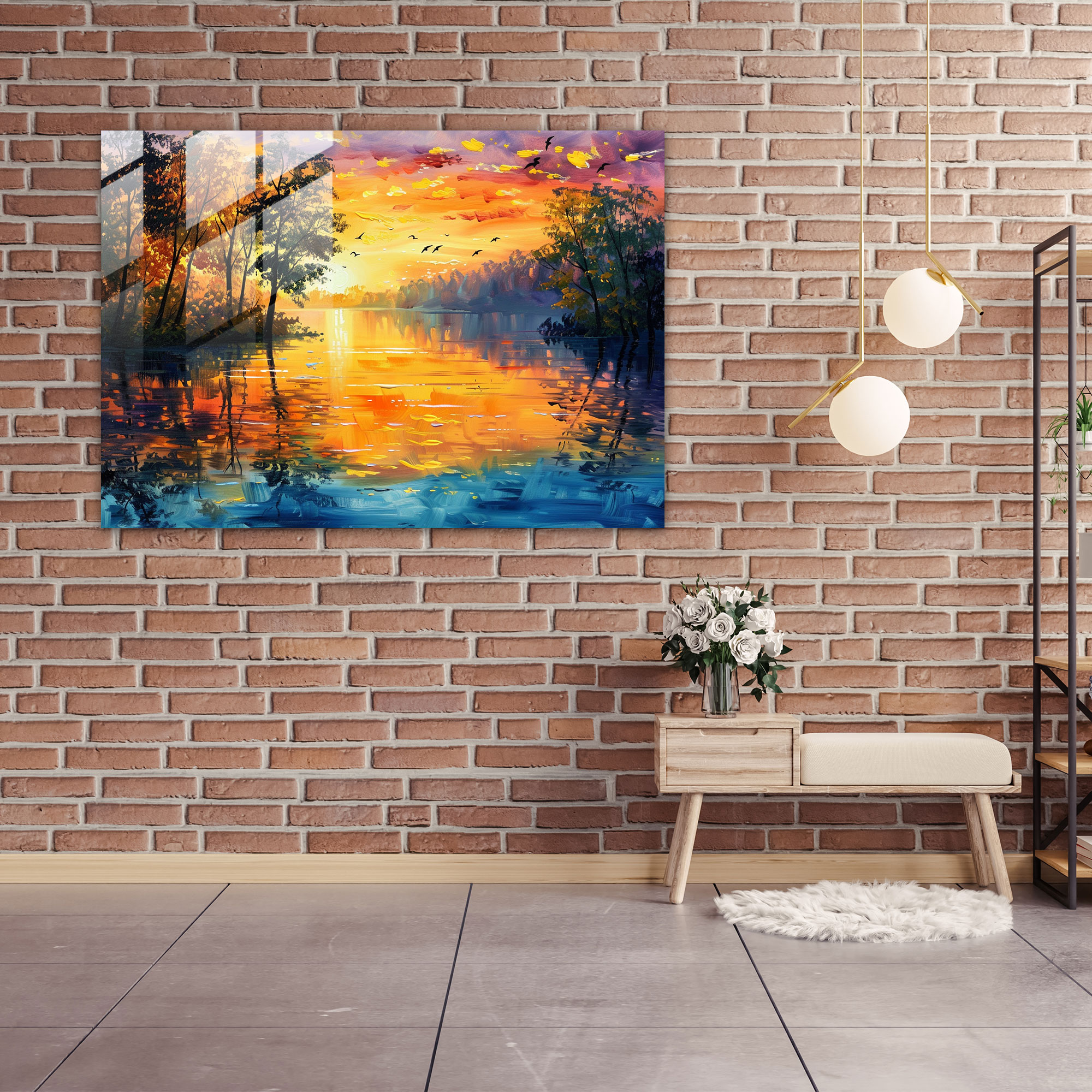 Leonid Afremov Glass Wall Art Home Decoration - Leonid Afremov, Glass Wall Art, Home Decoration, Glass Art