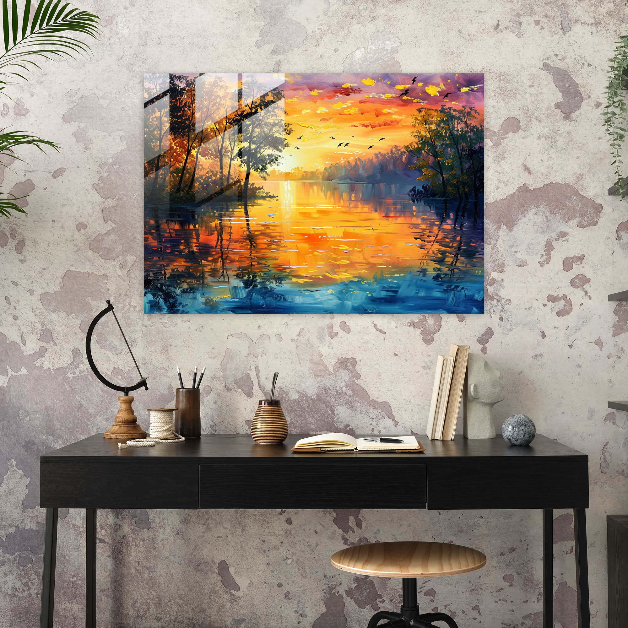Leonid Afremov Glass Wall Art Home Decoration - Leonid Afremov, Glass Wall Art, Home Decoration, Glass Art
