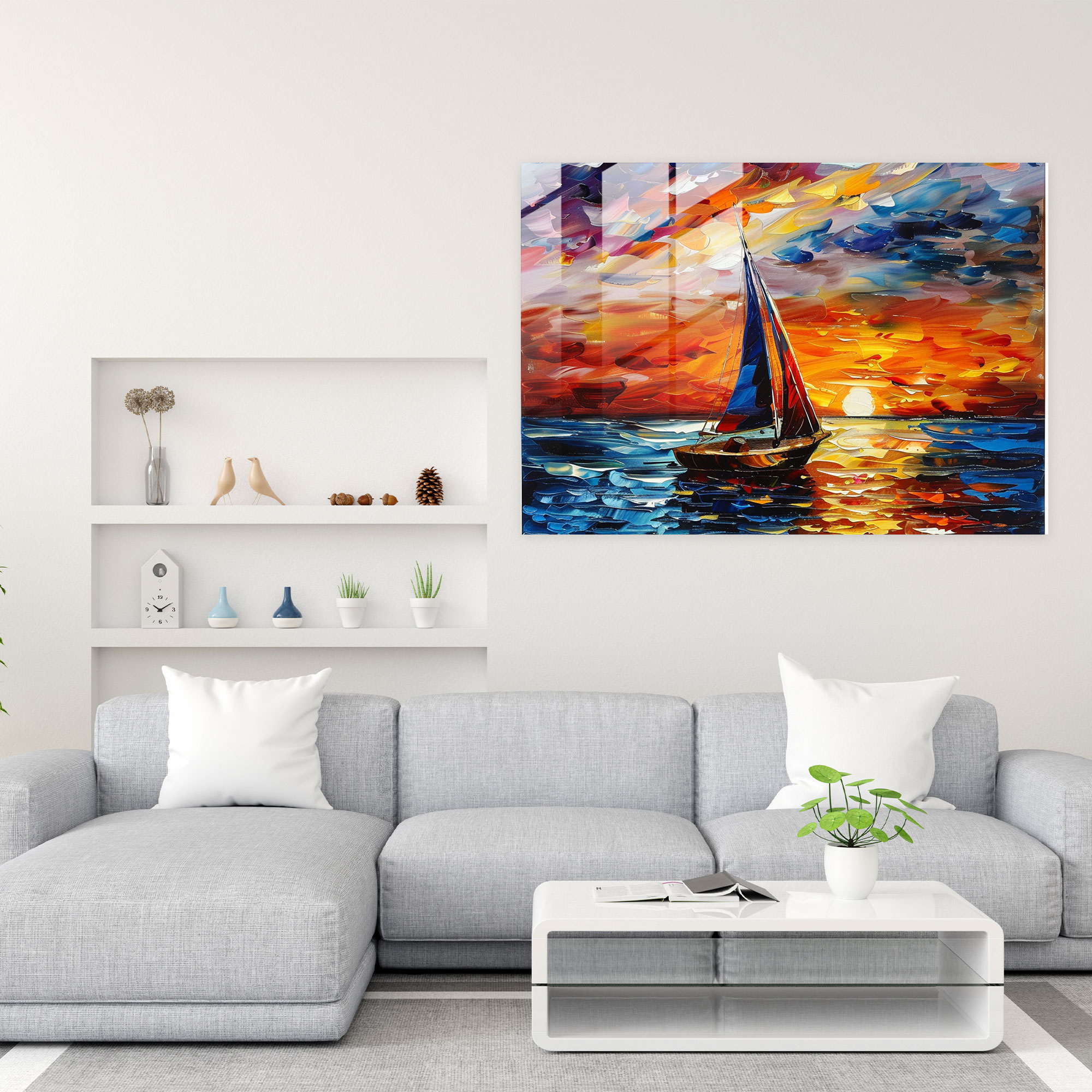 Leonid Afremov Glass Print - Whimsical Fantasy Glass Wall Art - Leonid Afremov, Wall Decoration, Fantasy, Leonid Afremov