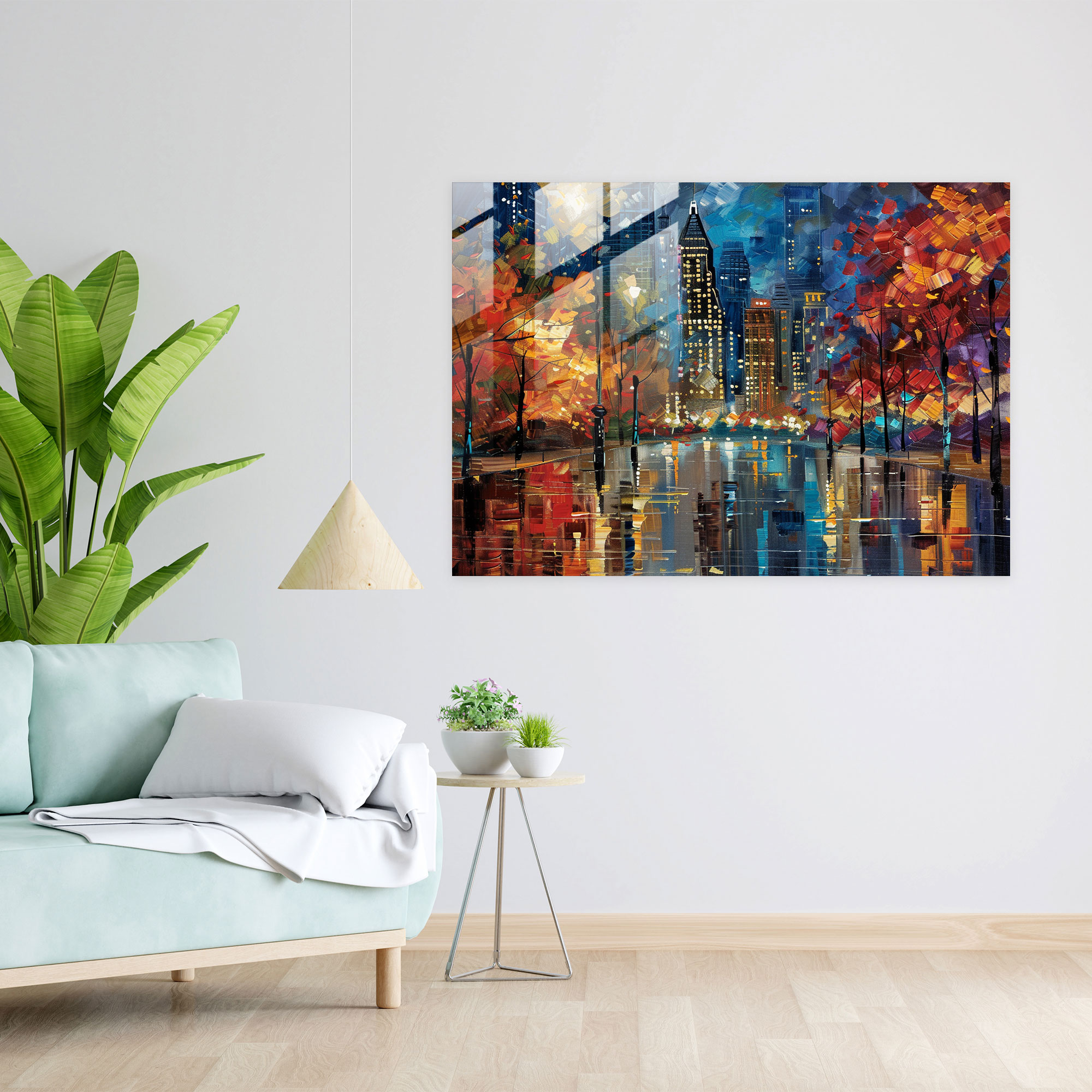 Leonid Afremov Glass Print Cityscape Wall Art - Leonid Afremov, Glass Print, Leonid Afremov, Modern Art