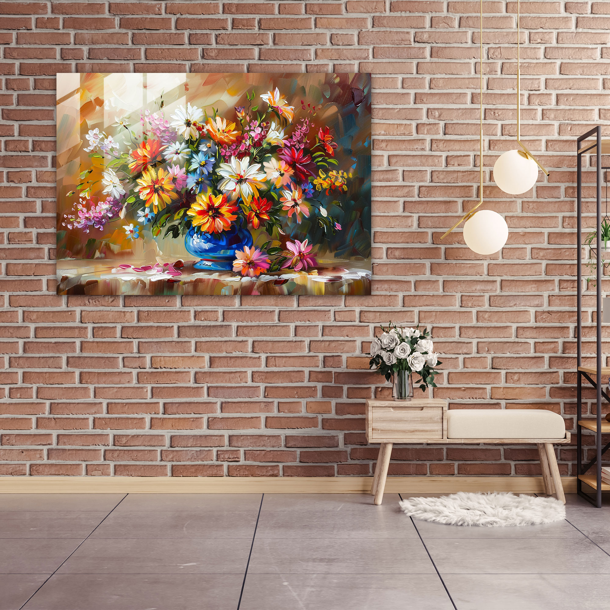 Leonid Afremov Glass Print Floral Wall Art - Leonid Afremov, Leonid Afremov, Glass Wall Art, Glass Print