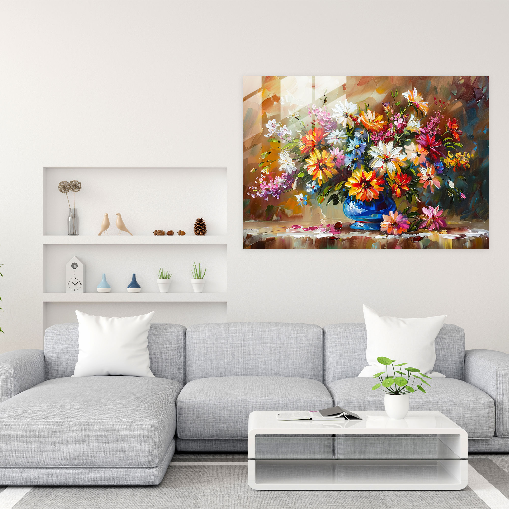 Leonid Afremov Glass Print Floral Wall Art - Leonid Afremov, Leonid Afremov, Glass Wall Art, Glass Print