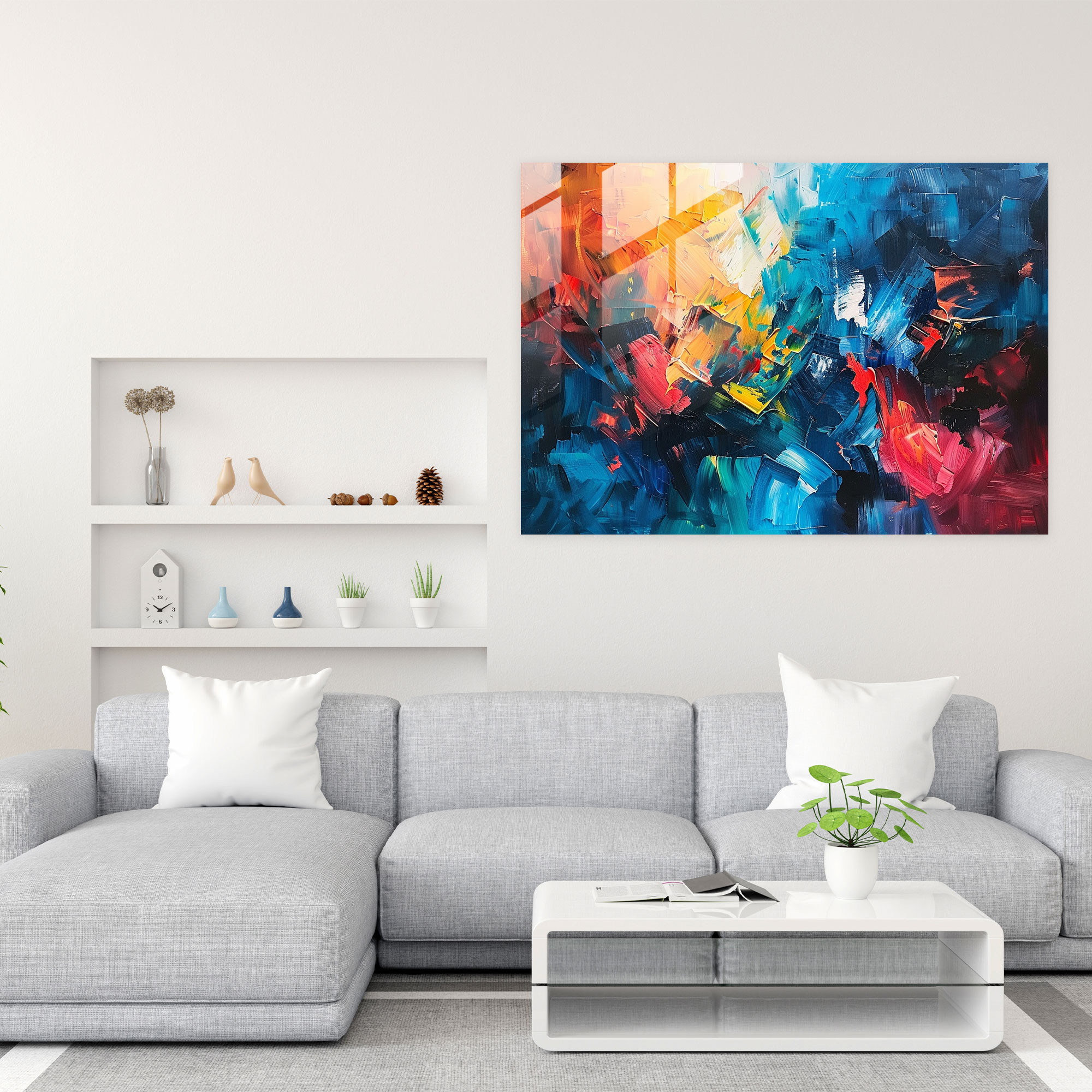 Leonid Afremov Glass Print Abstract Wall Art - Leonid Afremov, Leonid Afremov, Home Decoration, Glass Print
